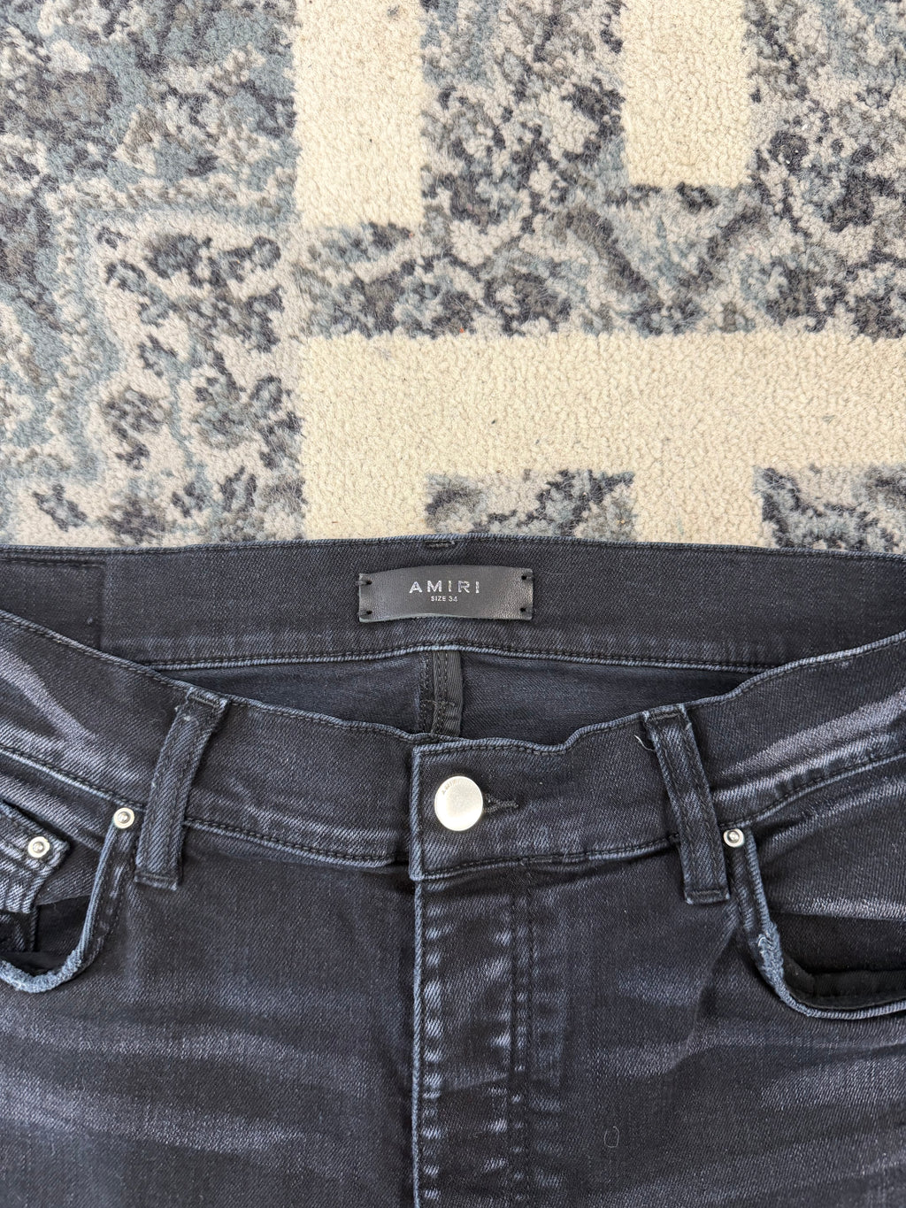 AMIRI red patch mx1 jeans black 34 U