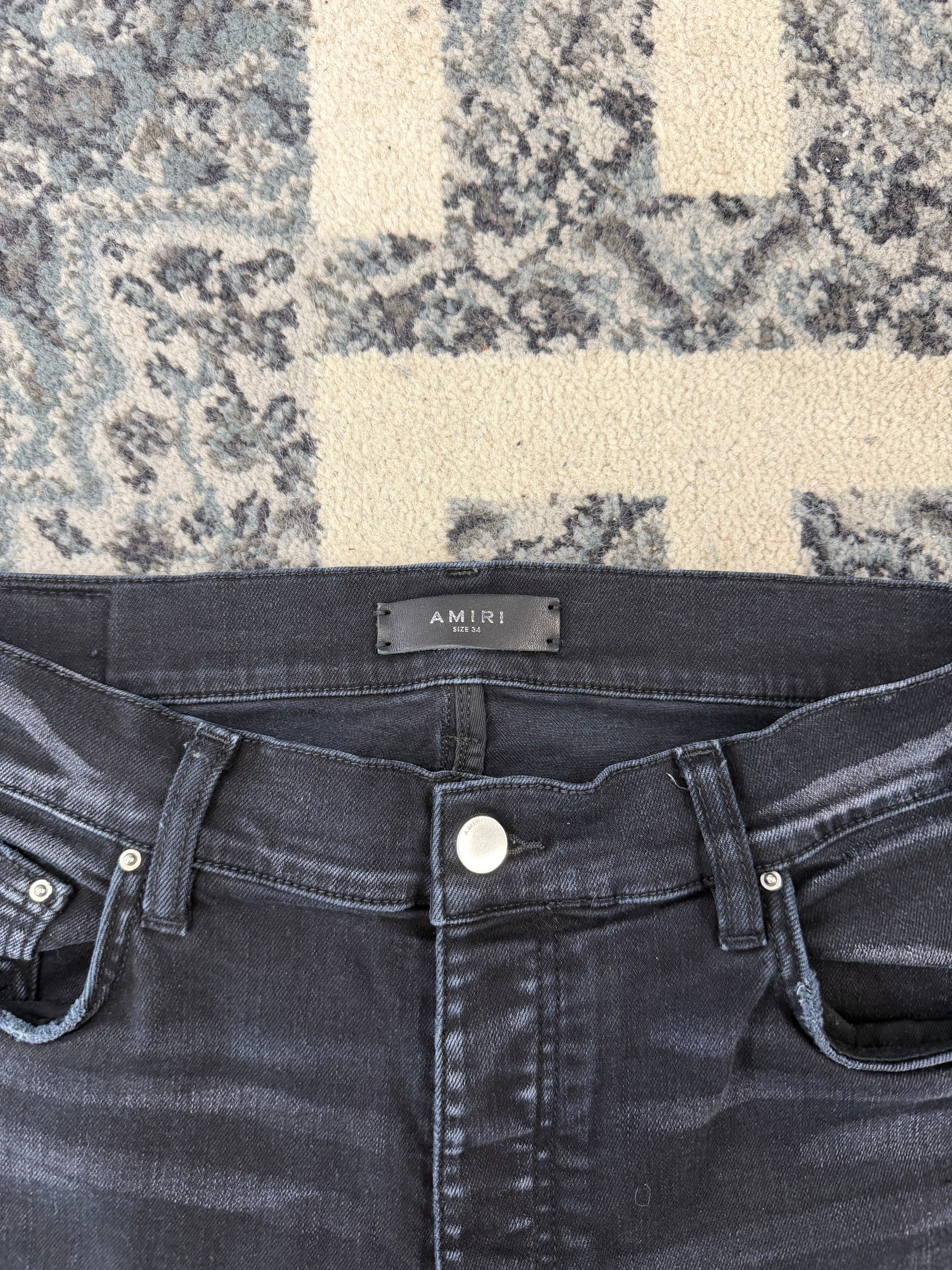 AMIRI red patch mx1 jeans black 34 U