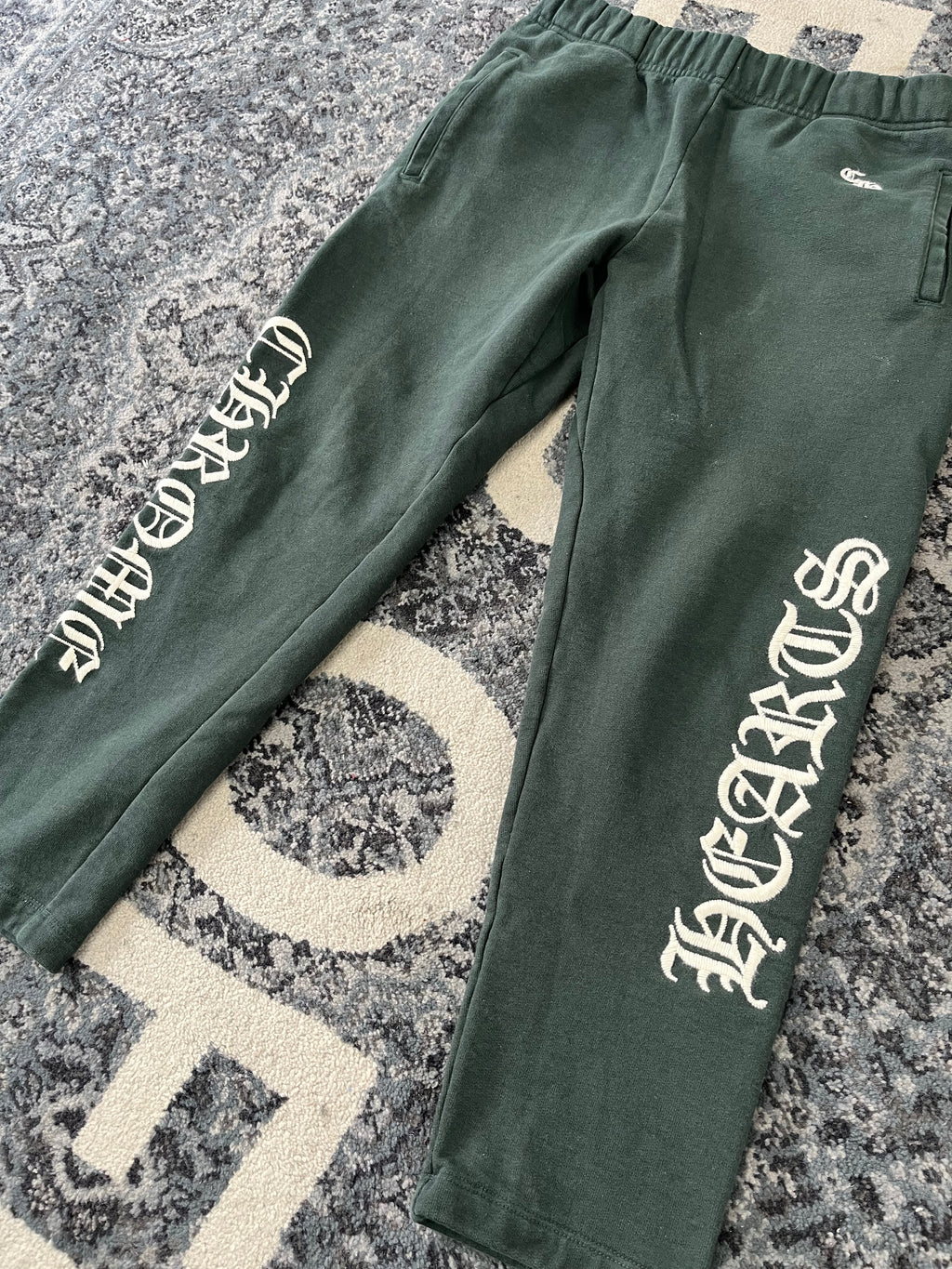 CHROME HEARTS slo ride sweatpants green M U
