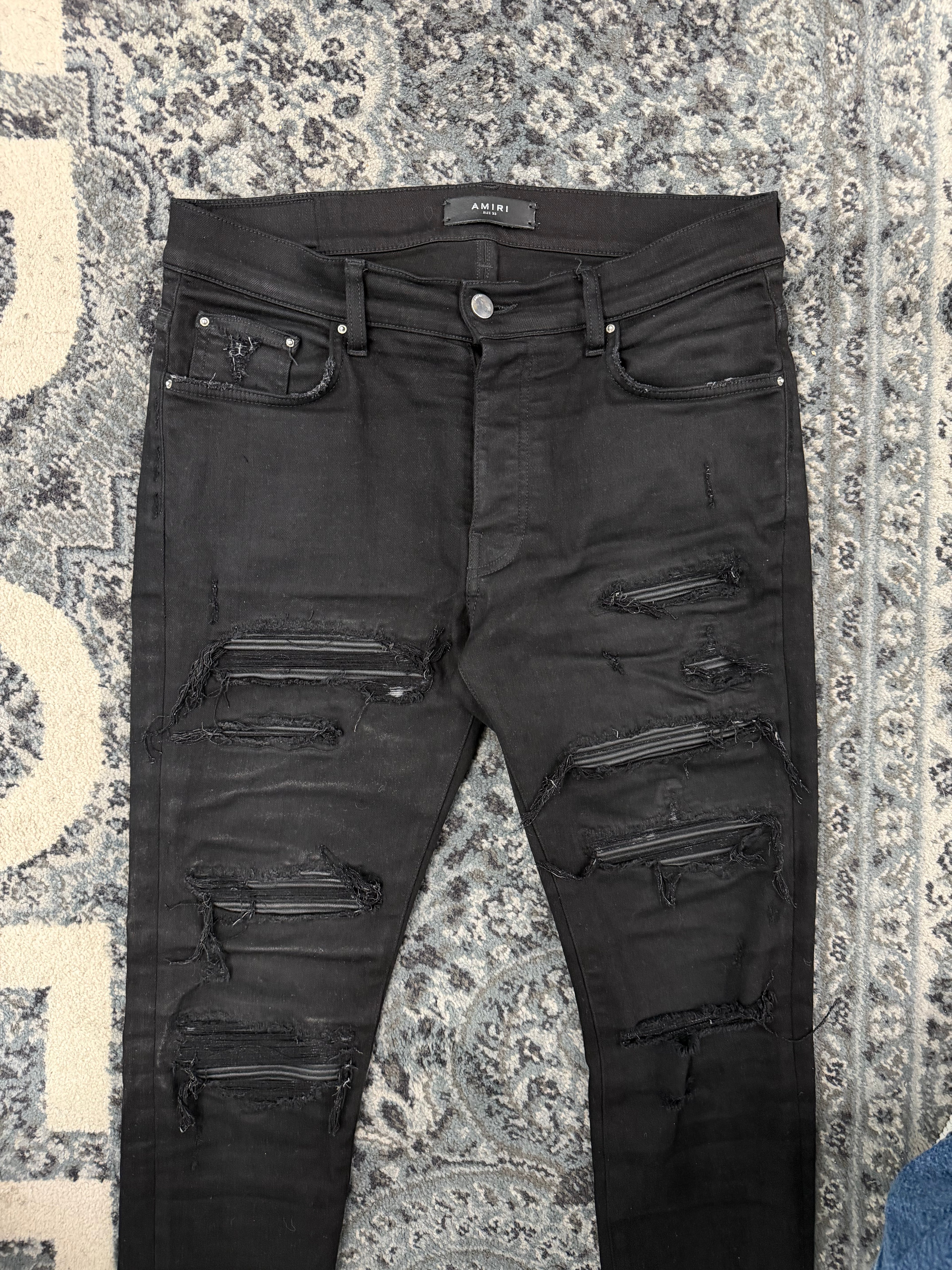 AMIRI black thrasher jeans black 33 U