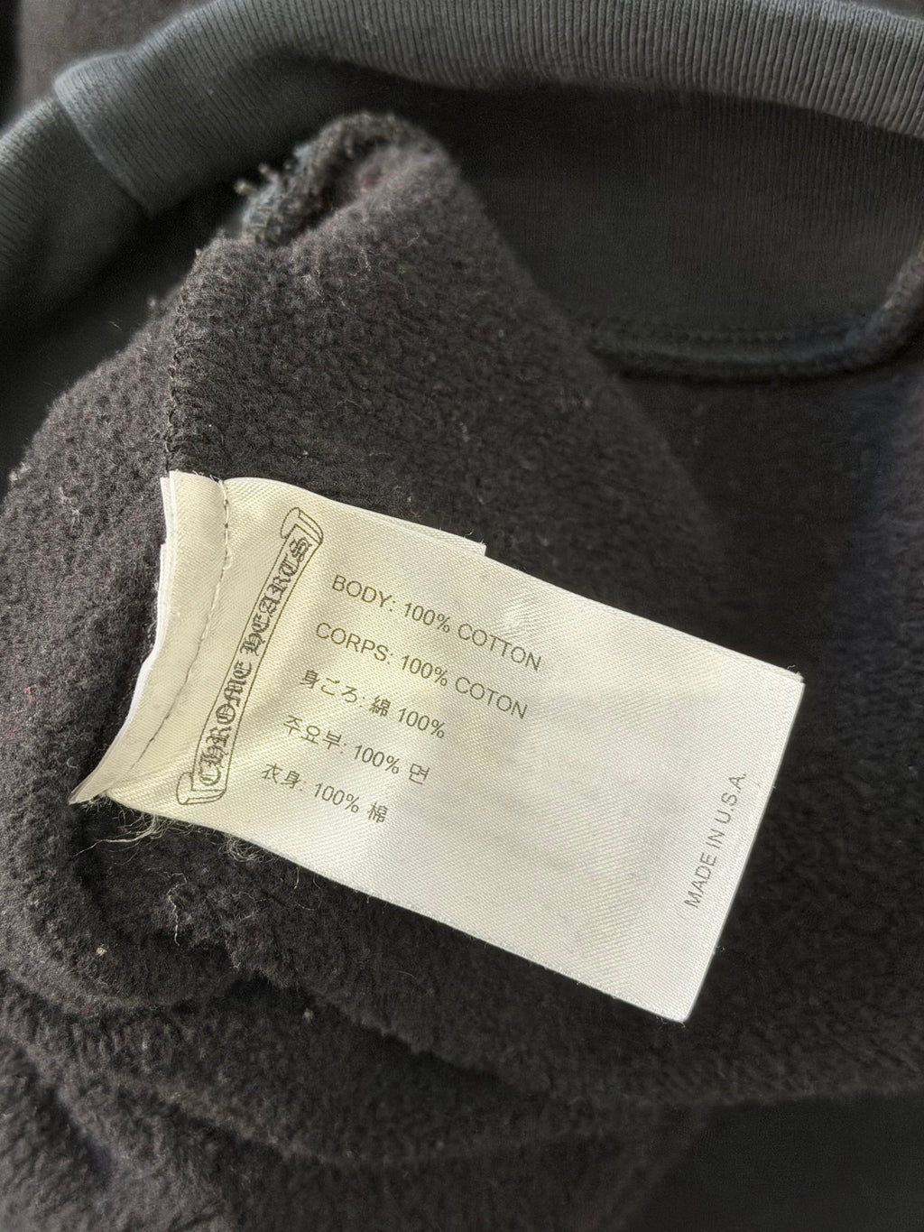 CHROME HEARTS usa horseshoe logo hoodie black M U