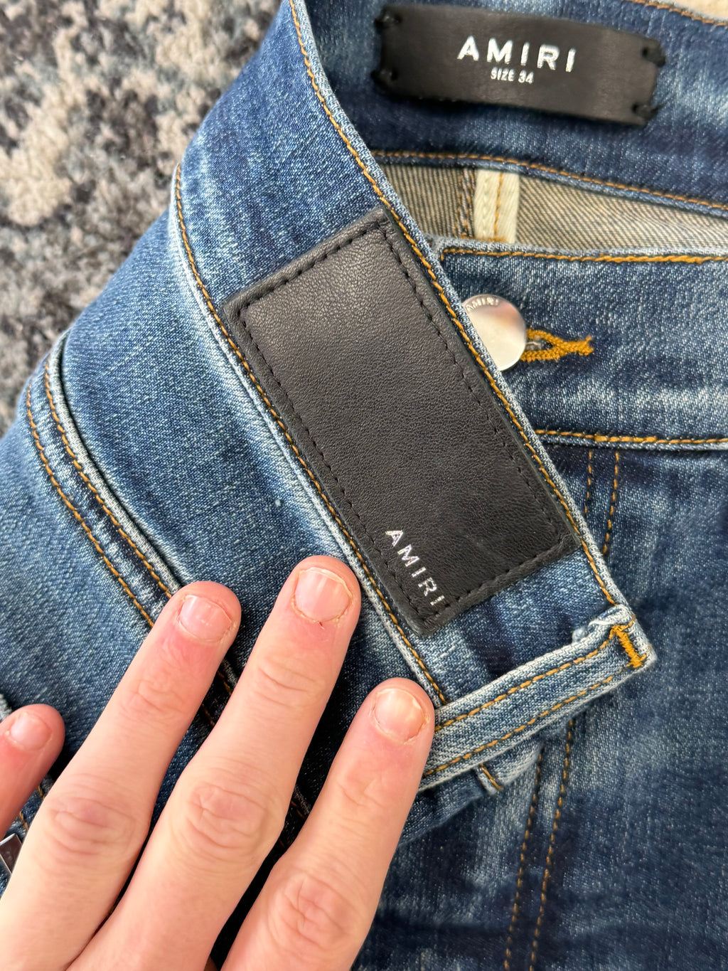 Amiri MX 1 Red bandana sz 34