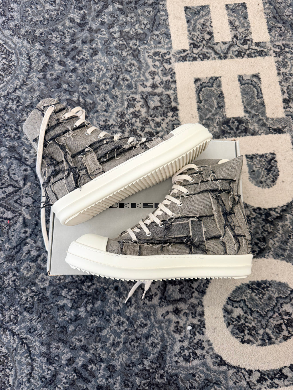 Rick Owens Drkshdw Distressed Ramones Size 11 DS