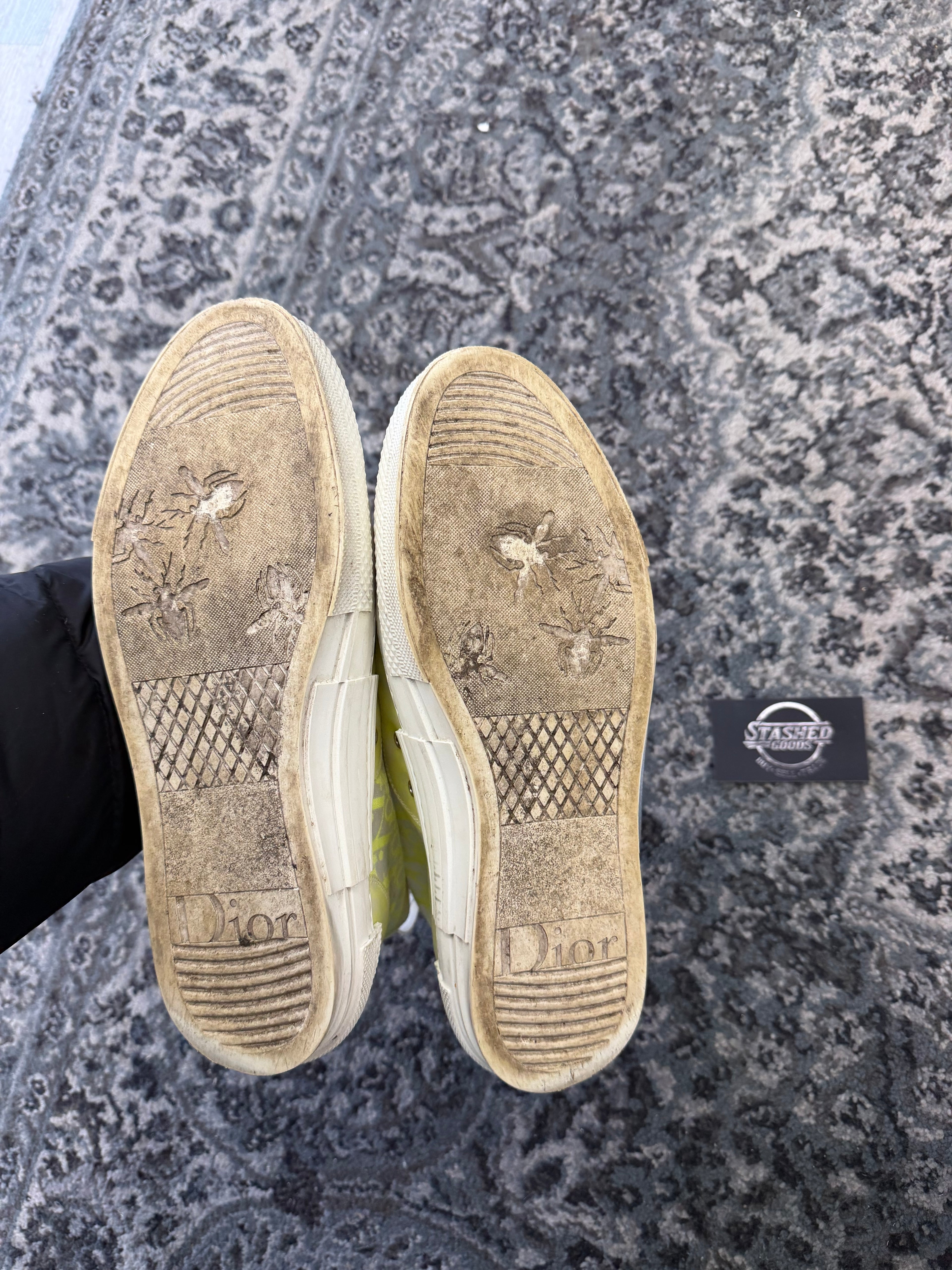 DIOR b23 hightops lime/white 43 (10M) NB U