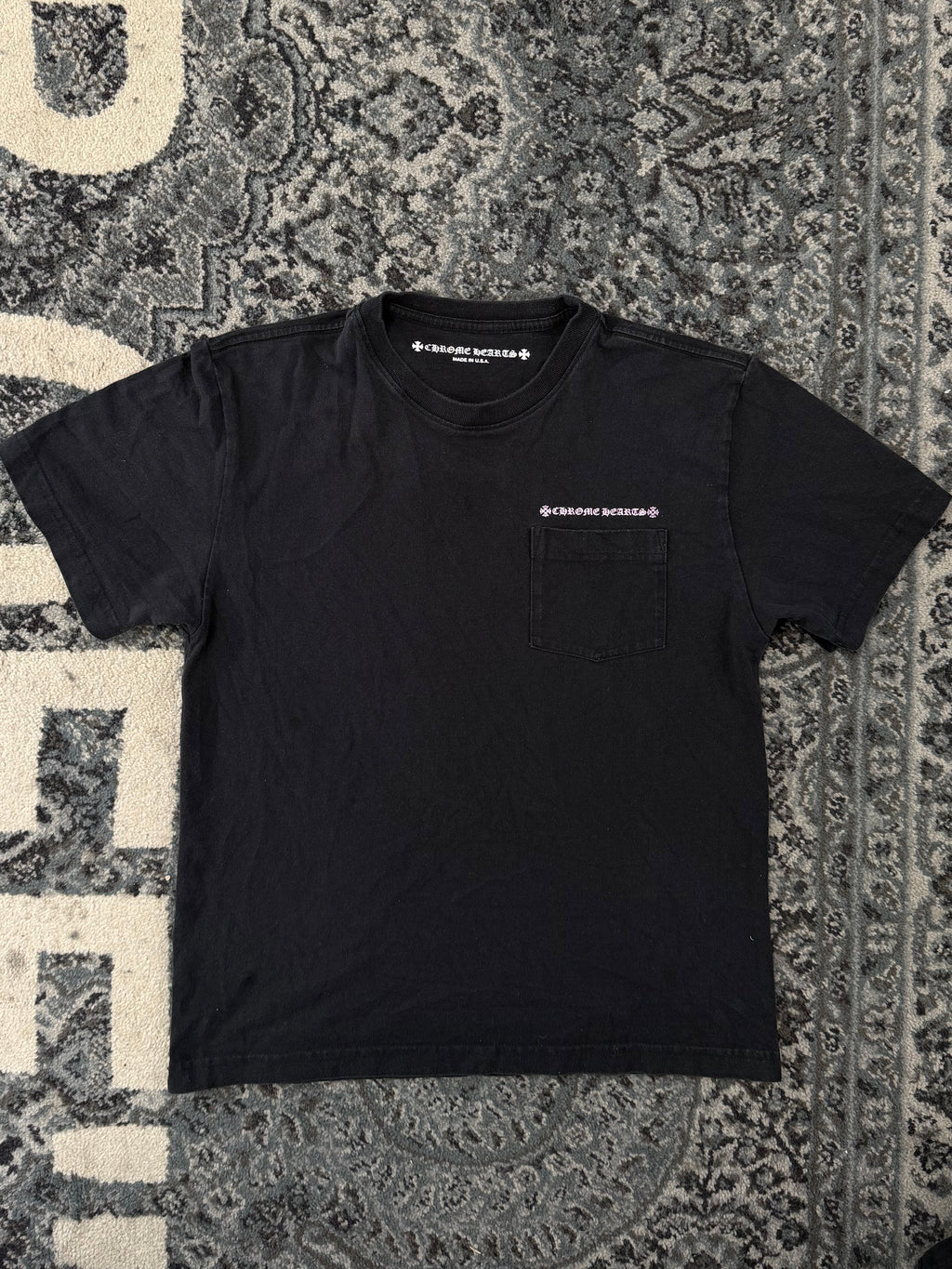 CHROME HEARTS matty boy tee black/pink M (Fits Small) U