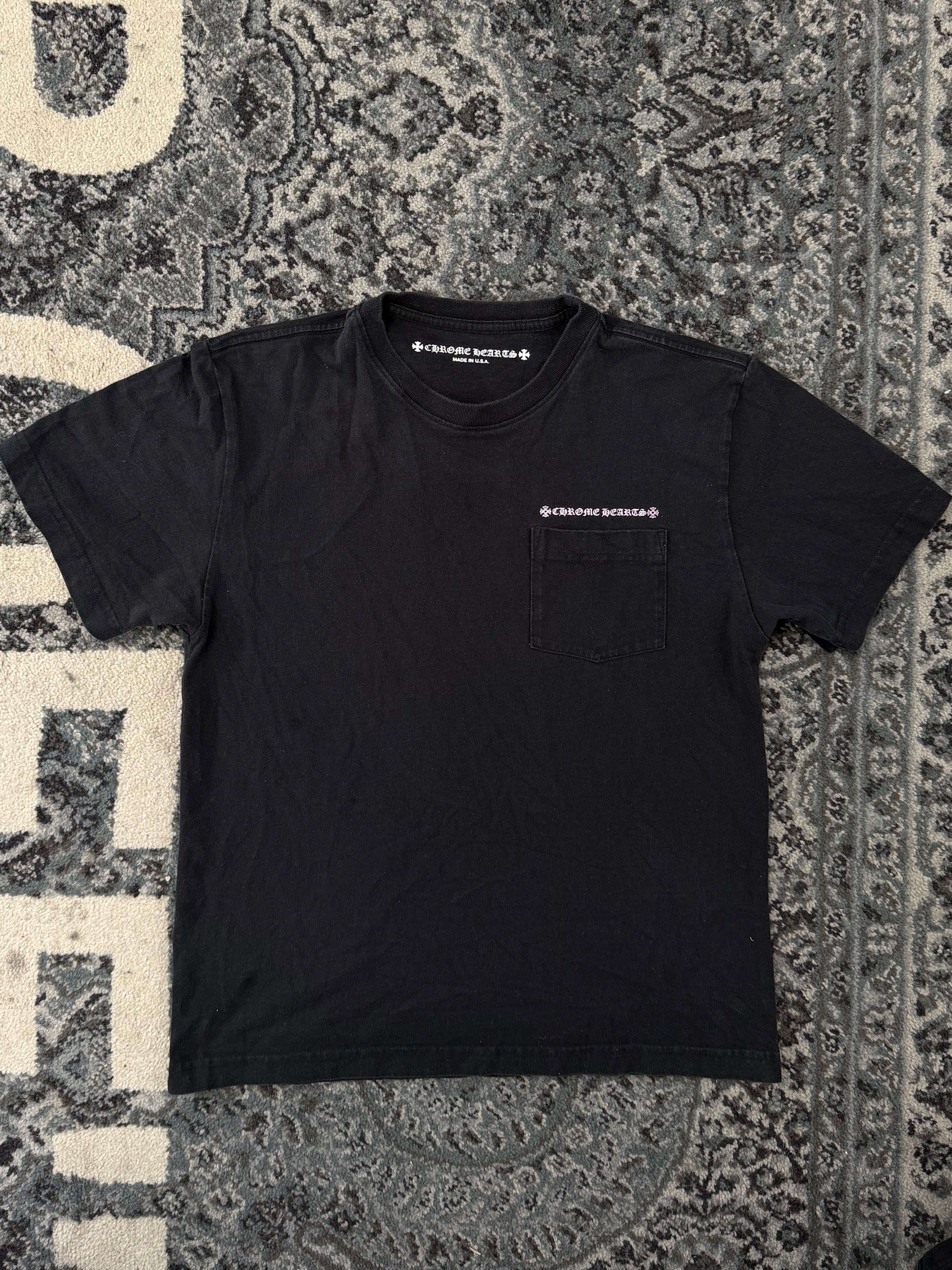 CHROME HEARTS matty boy tee black/pink M (Fits Small) U