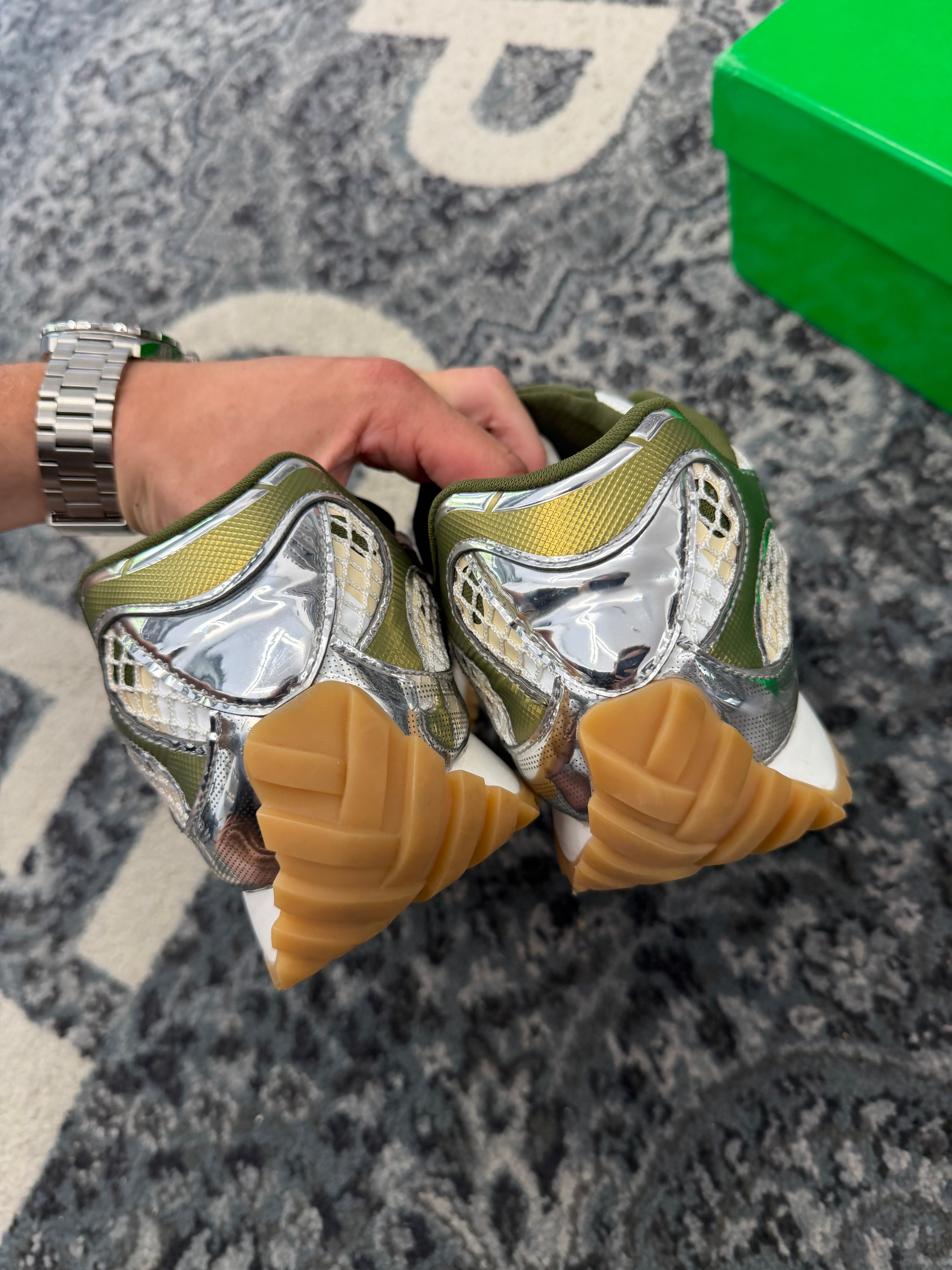 BOTTEGA VENETTA orbit runners green 46 (Fits 12M) OG ALL U