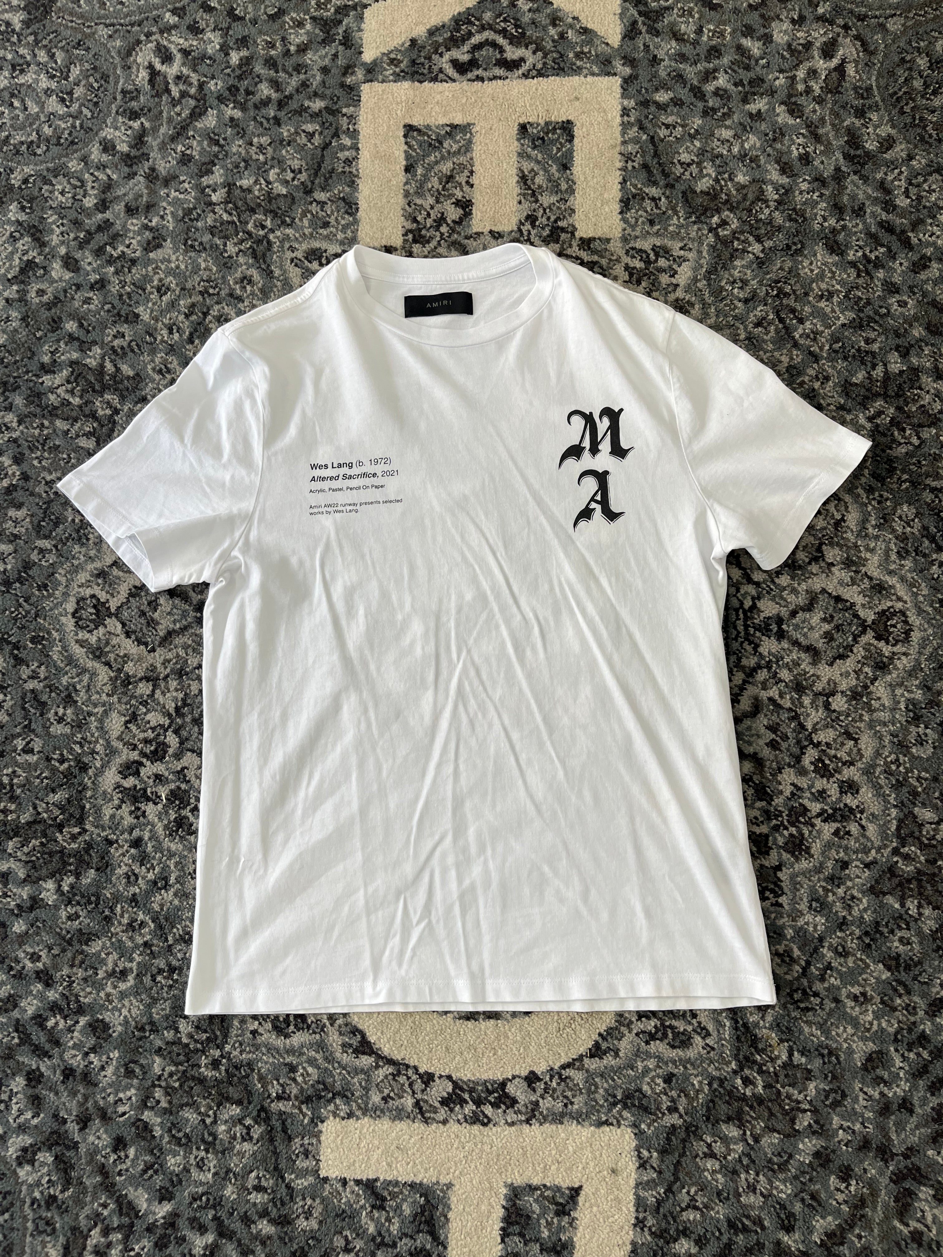 AMIRI wes lang reaper shirt white M U