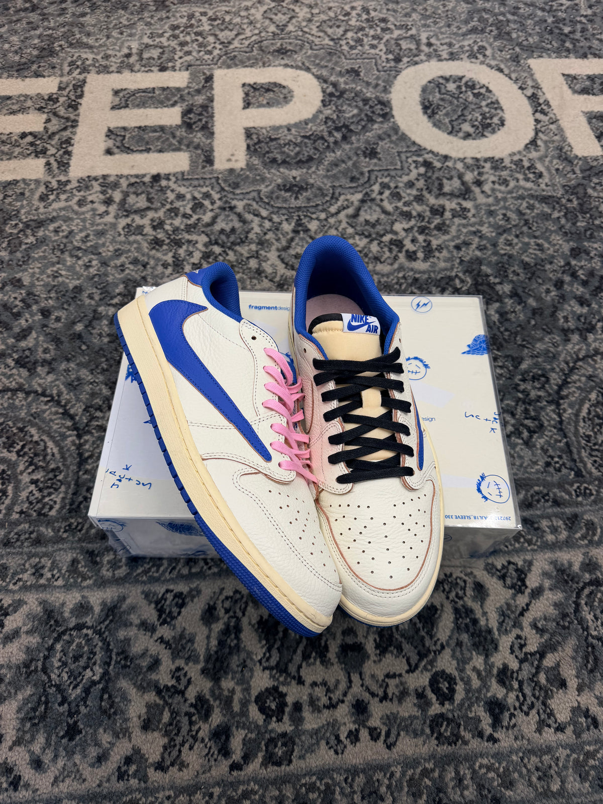 Jordan 1 Travis Scott Fragment Low Size 12 With BoX u