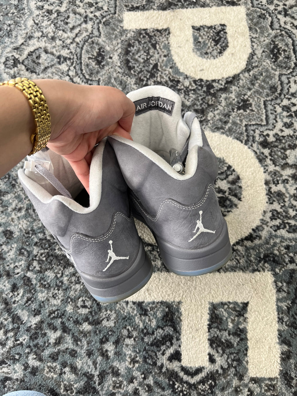 Jordan 5 Wolf Grey Size 9 NB *No Insoles*