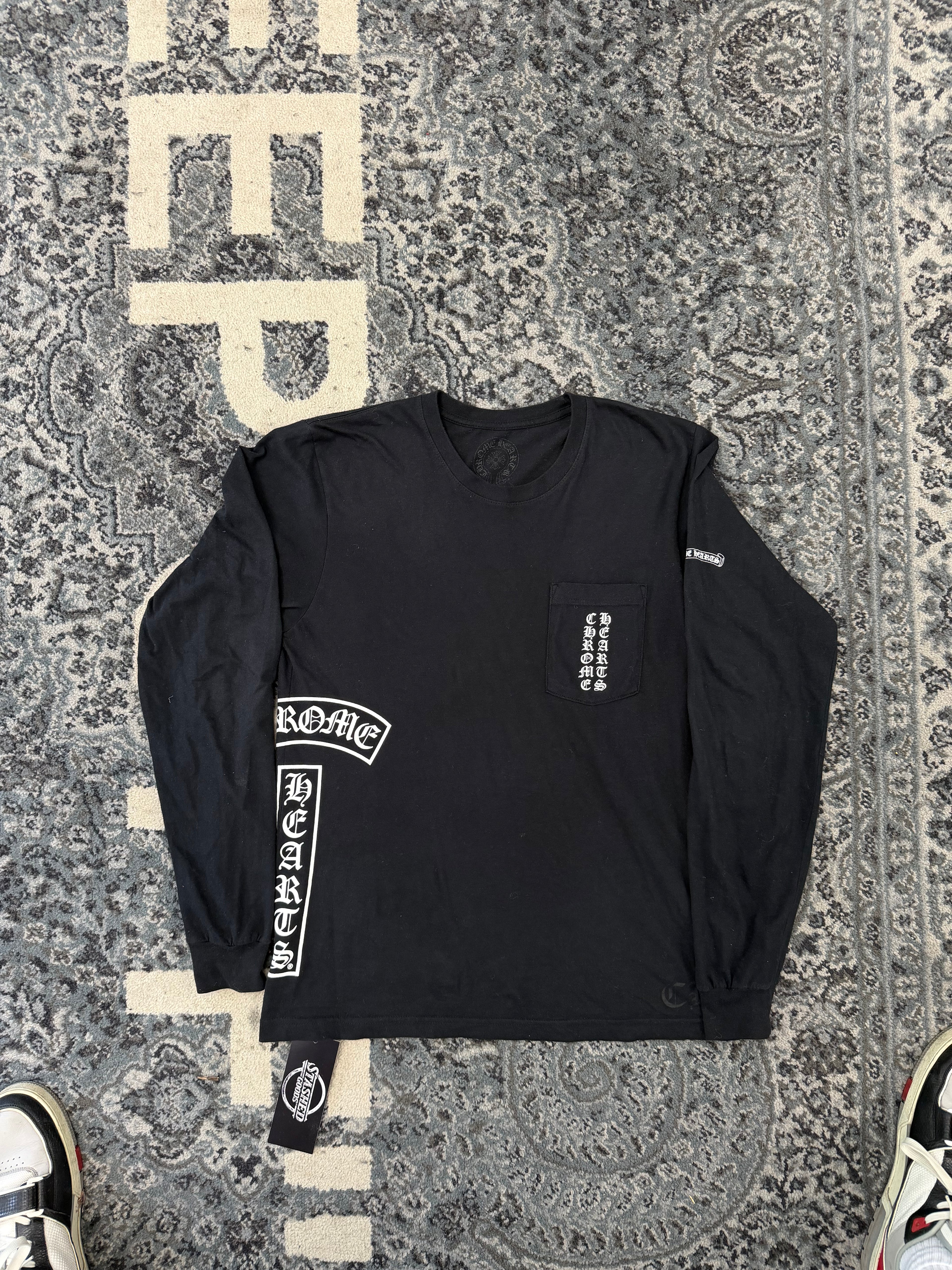 CHROME HEARTS t bar horseshoe L/S black M U