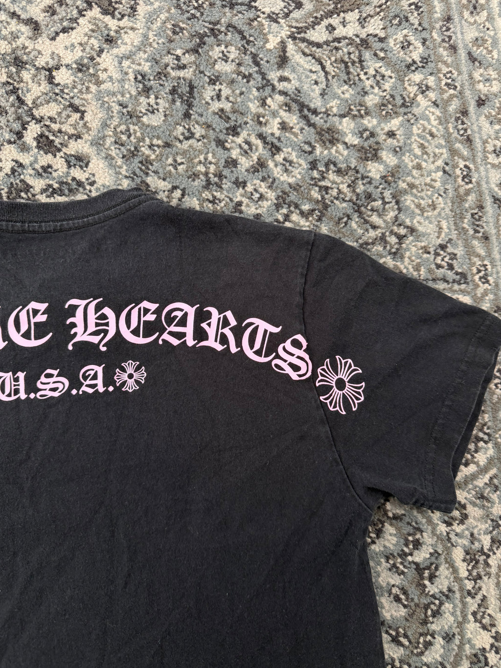 CHROME HEARTS matty boy tee black/pink M (Fits Small) U