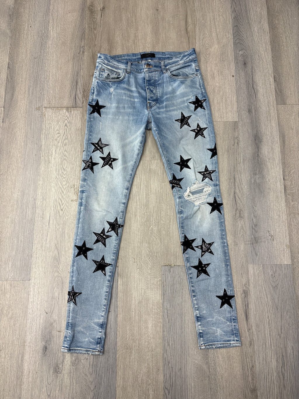 MA leather star jeans indigo 32 U
