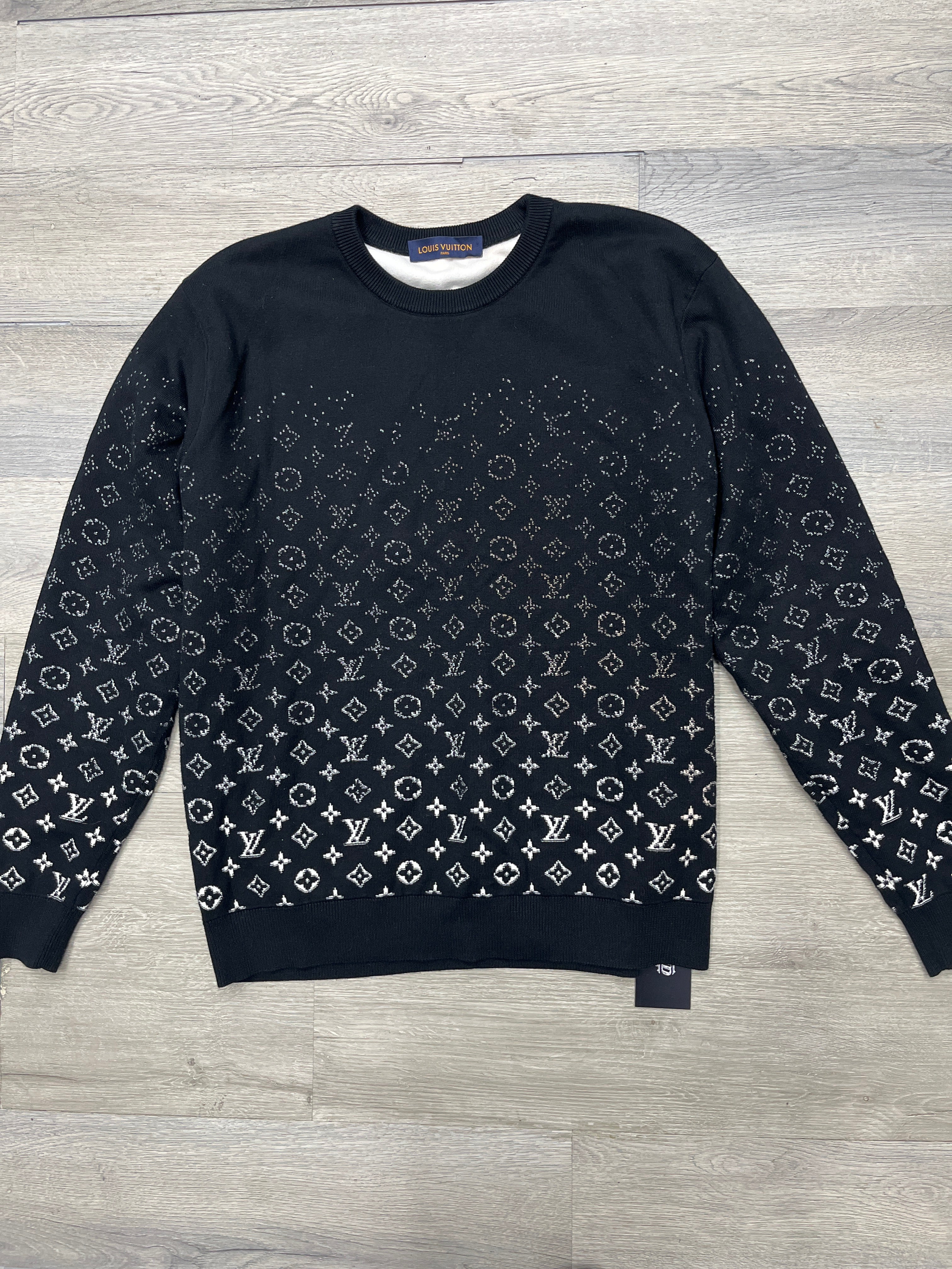 LV monogram knit crewneck black XL U