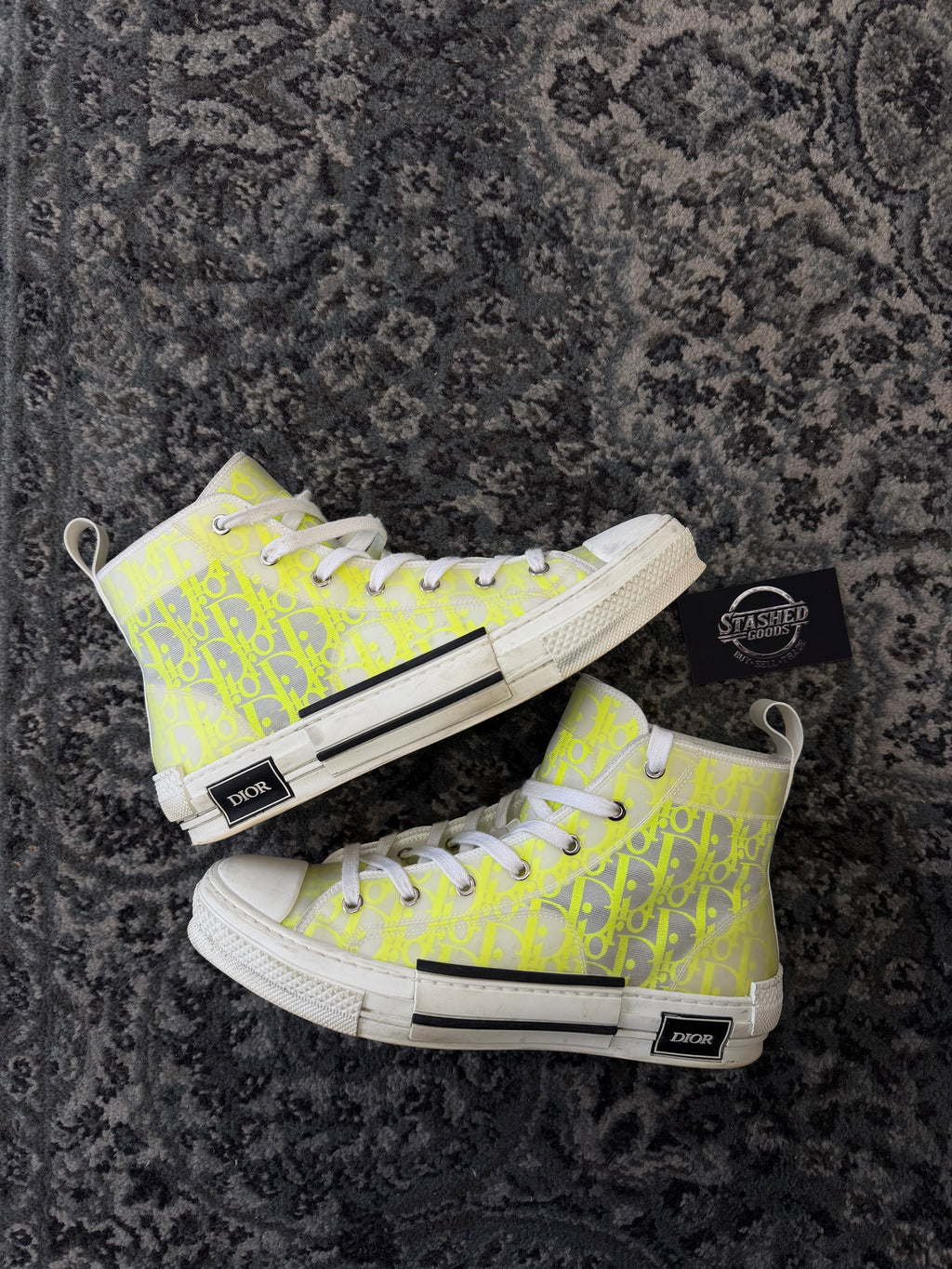 DIOR b23 hightops lime/white 43 (10M) NB U