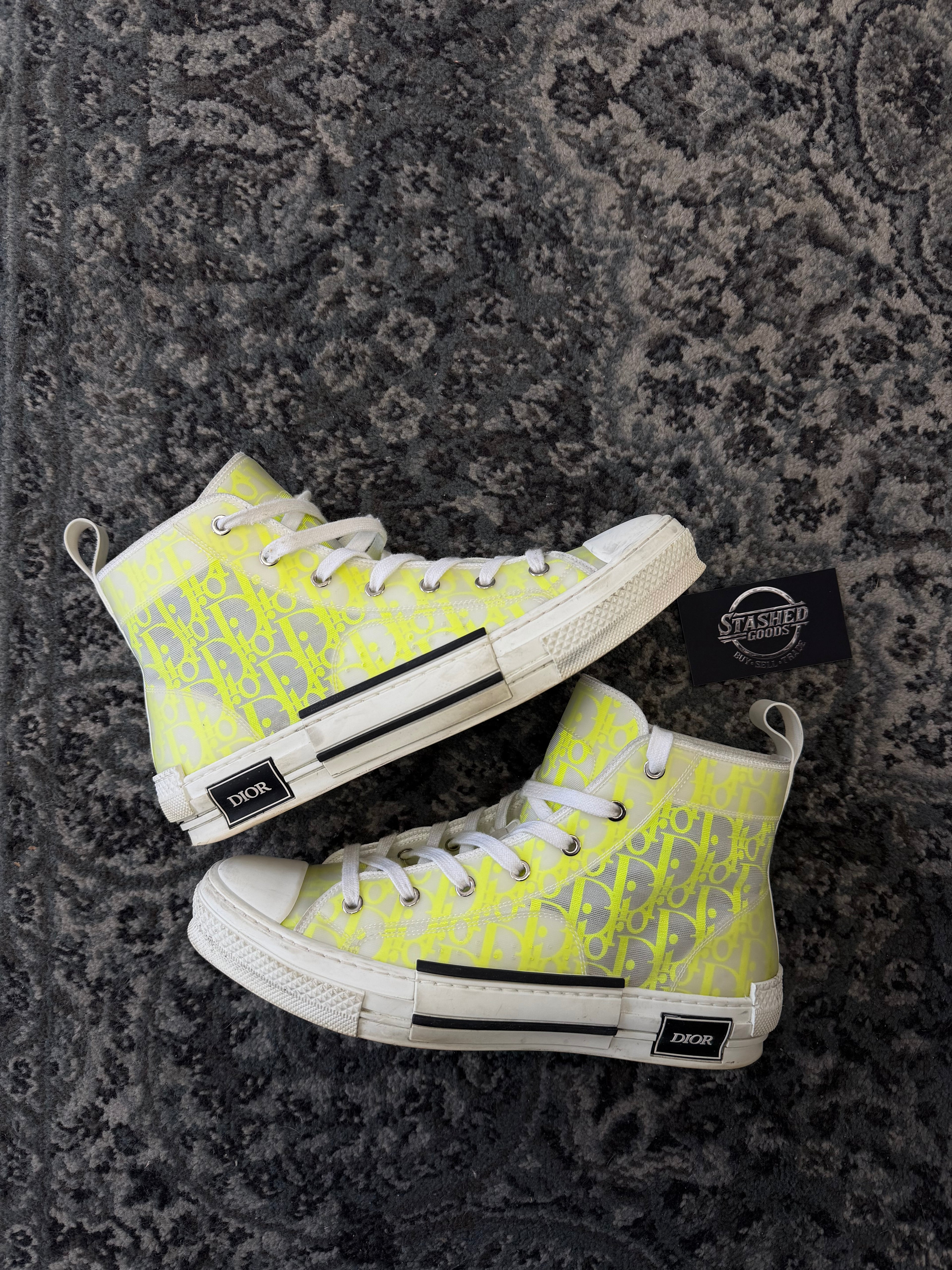 DIOR b23 hightops lime/white 43 (10M) NB U