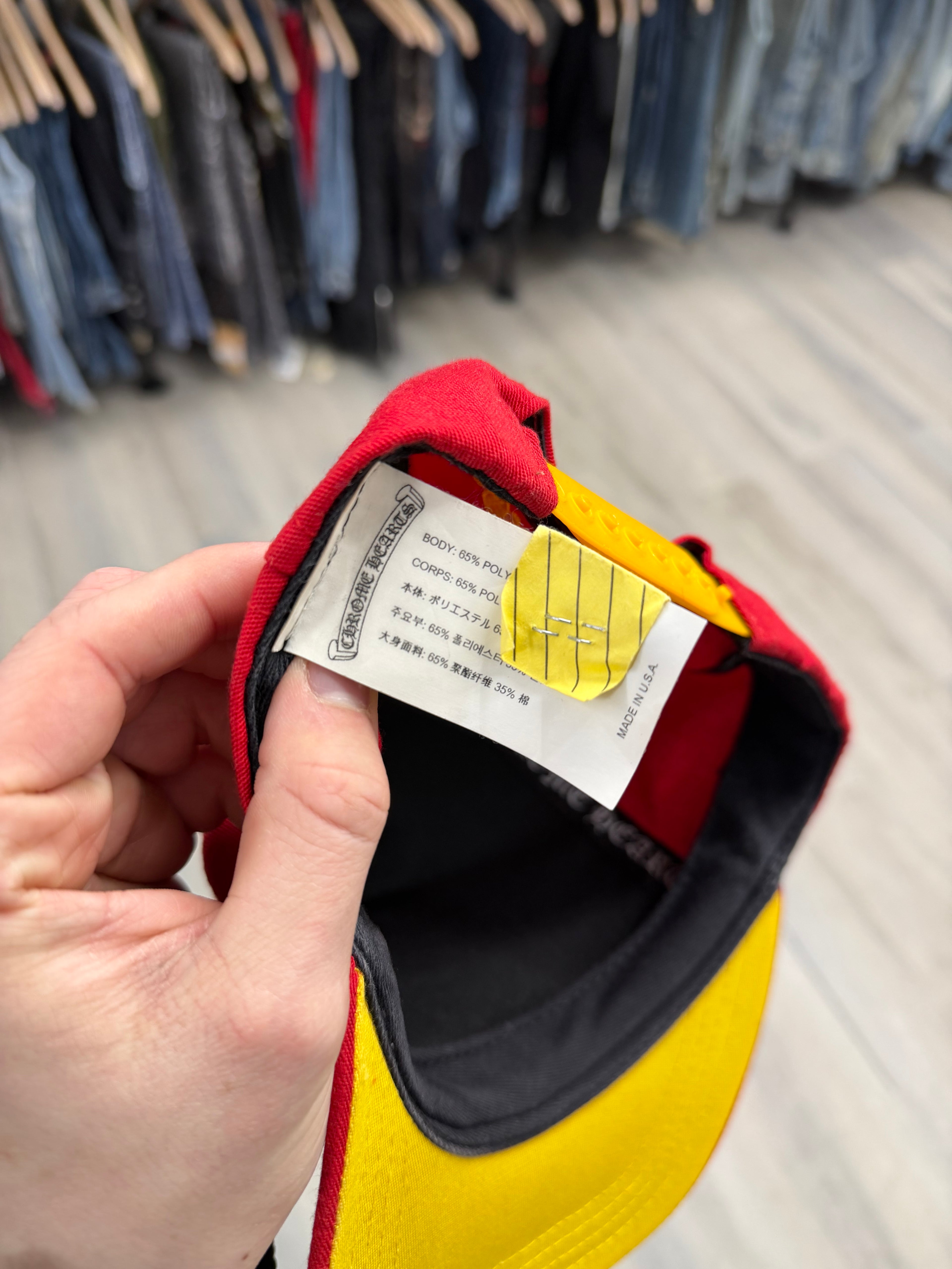 CHROME HEARTS ch trucker hat red/yellow OS U