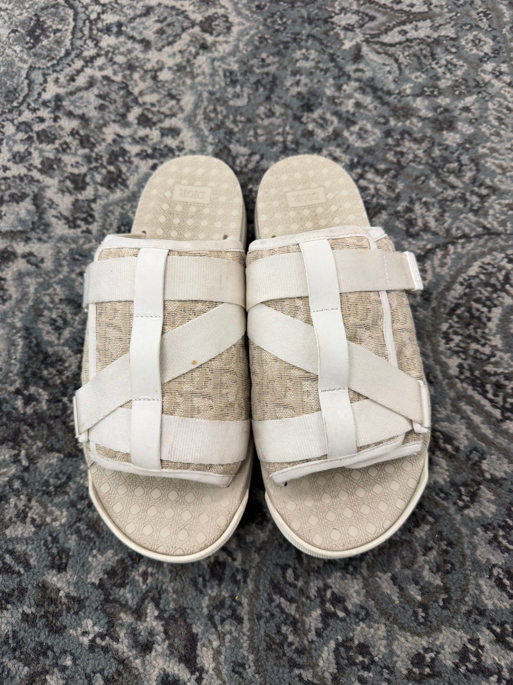 DIOR oblique alpha sandals crème 44 (11M) NB U