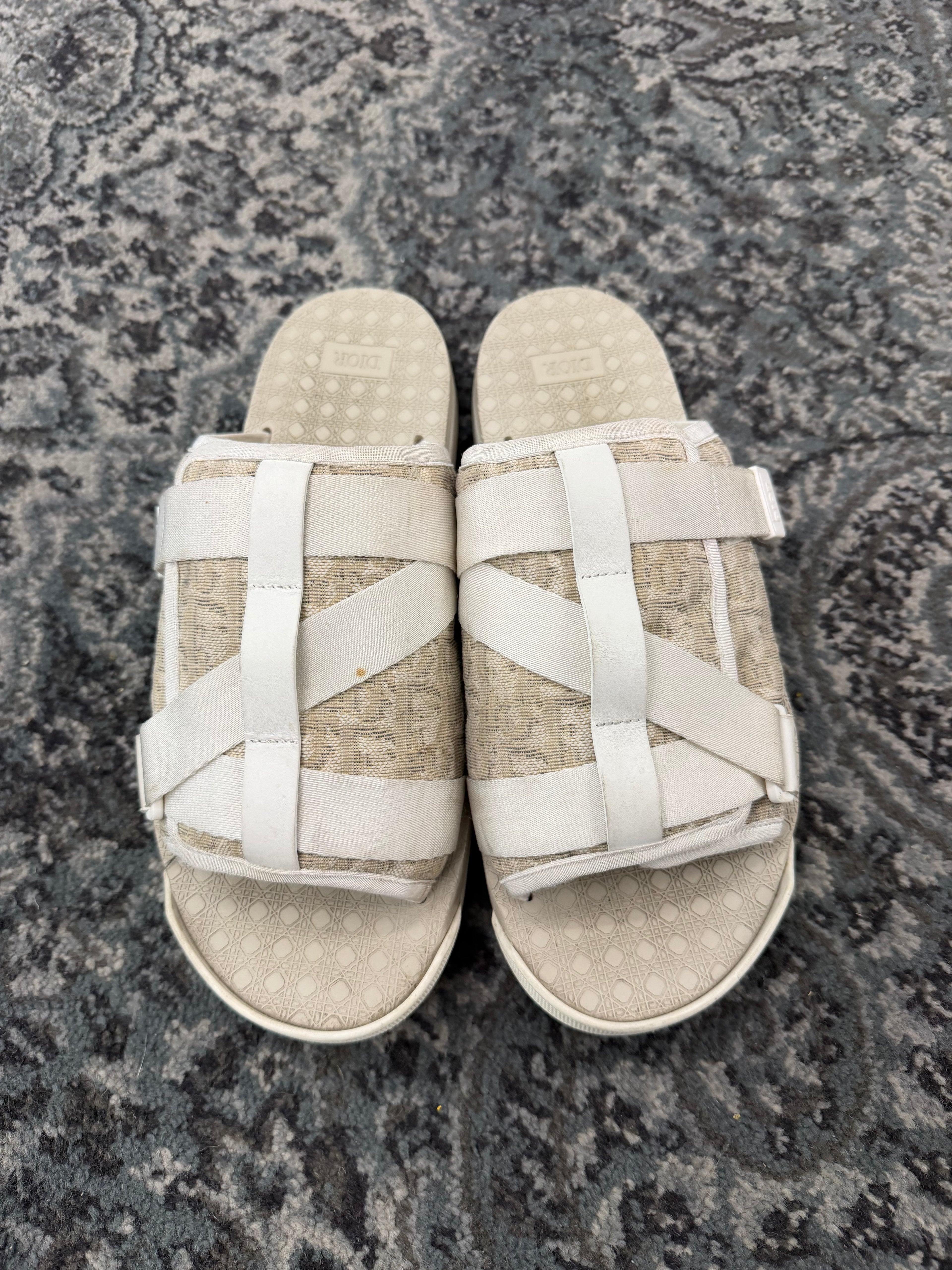 DIOR oblique alpha sandals crème 44 (11M) NB U