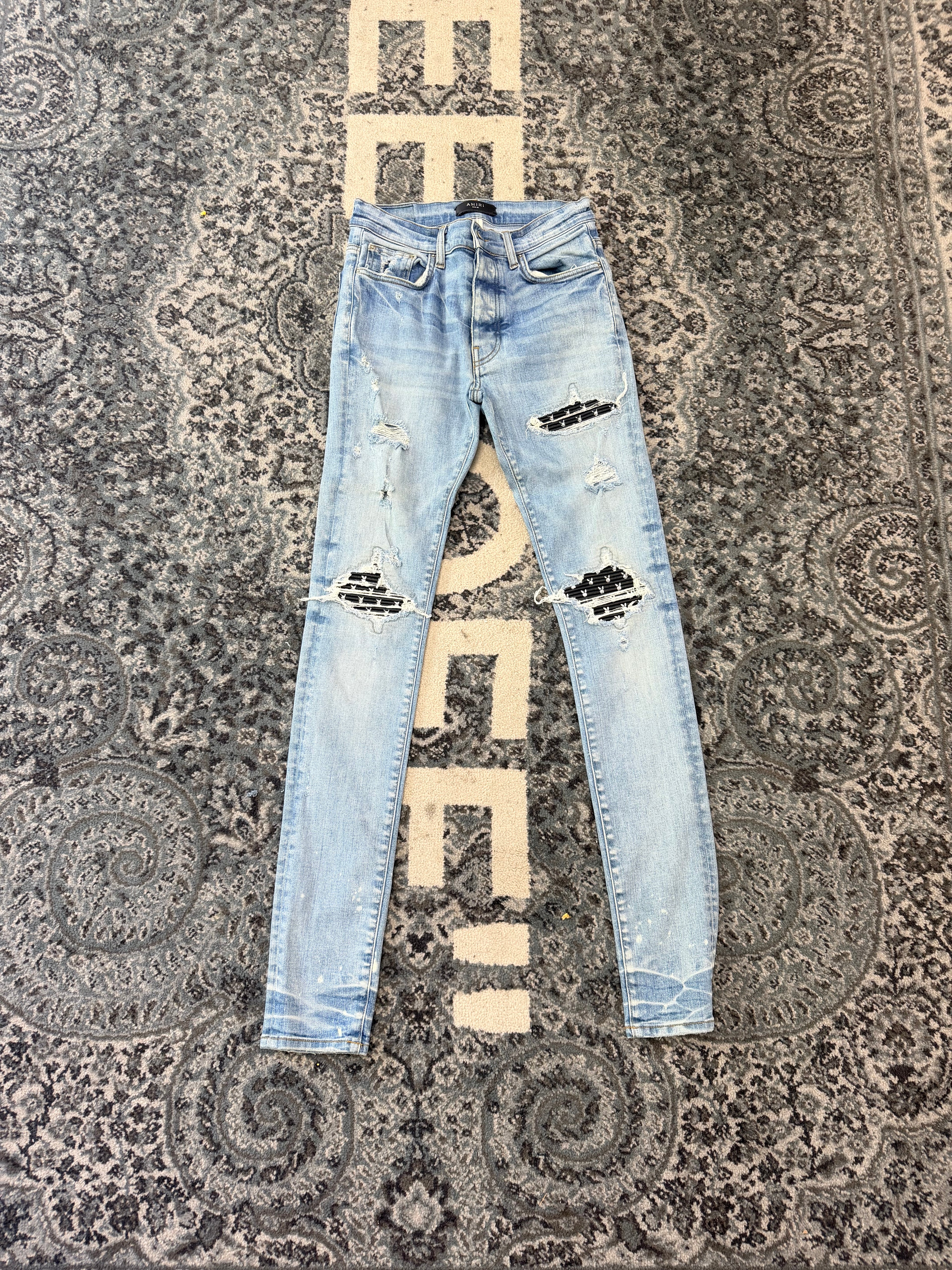 Amiri MX1 Play Boy Patch Jeans (No Back Plate) Size 30 U