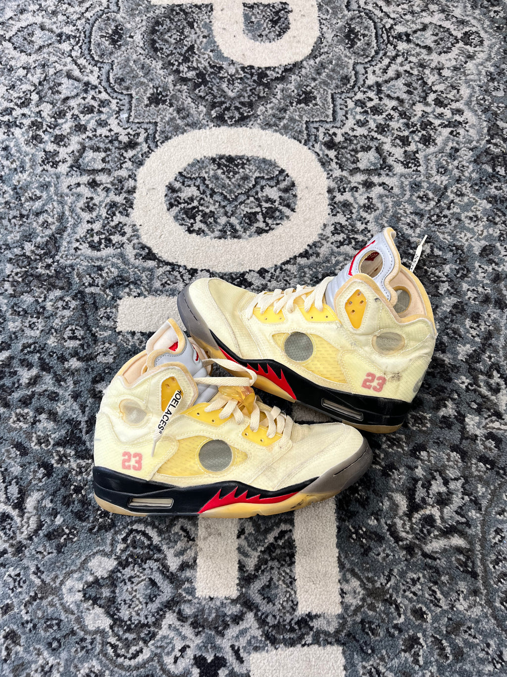 Jordan 5 Off White Sail Size 9 U NB