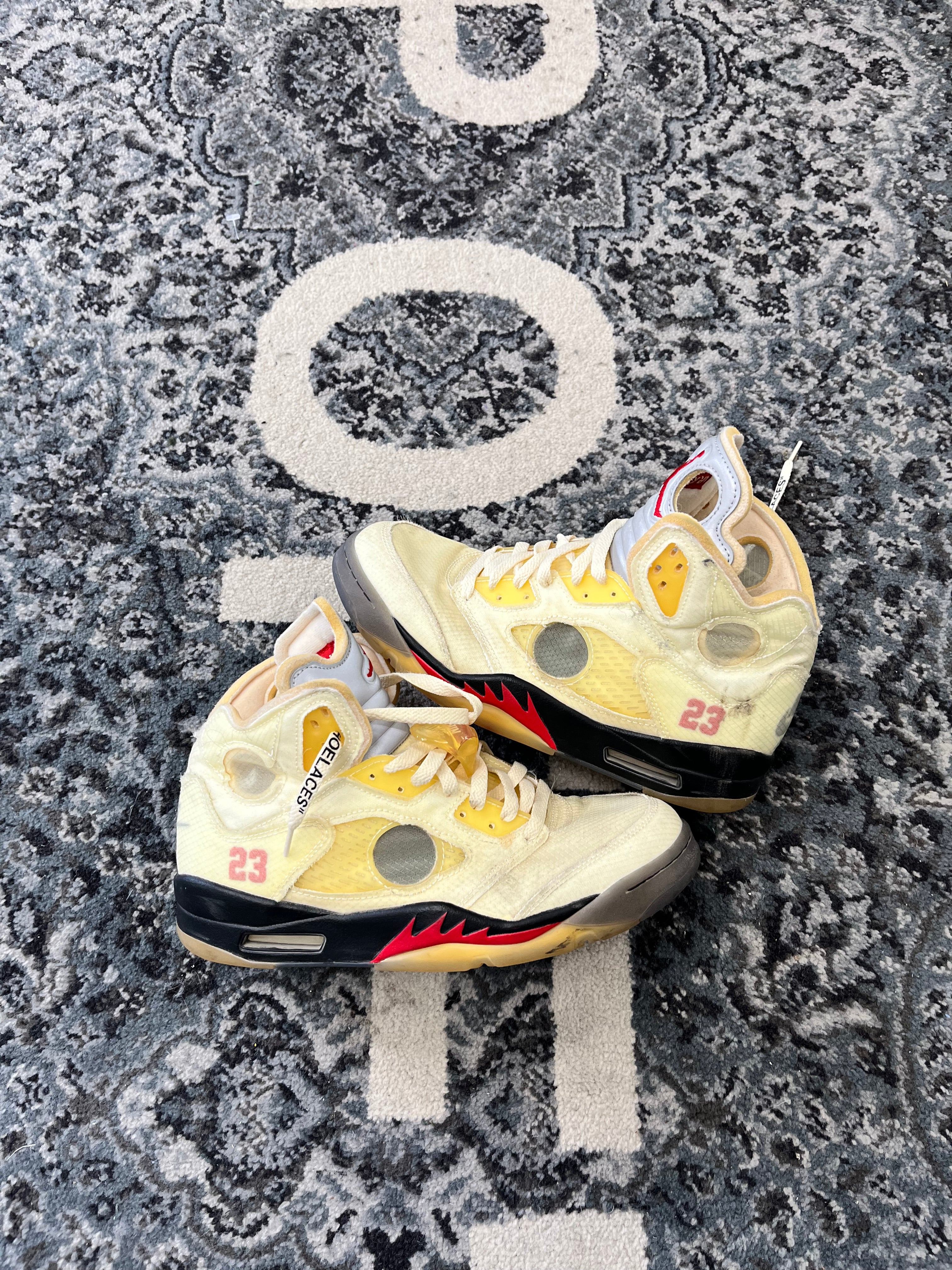Jordan 5 Off White Sail Size 9 U NB