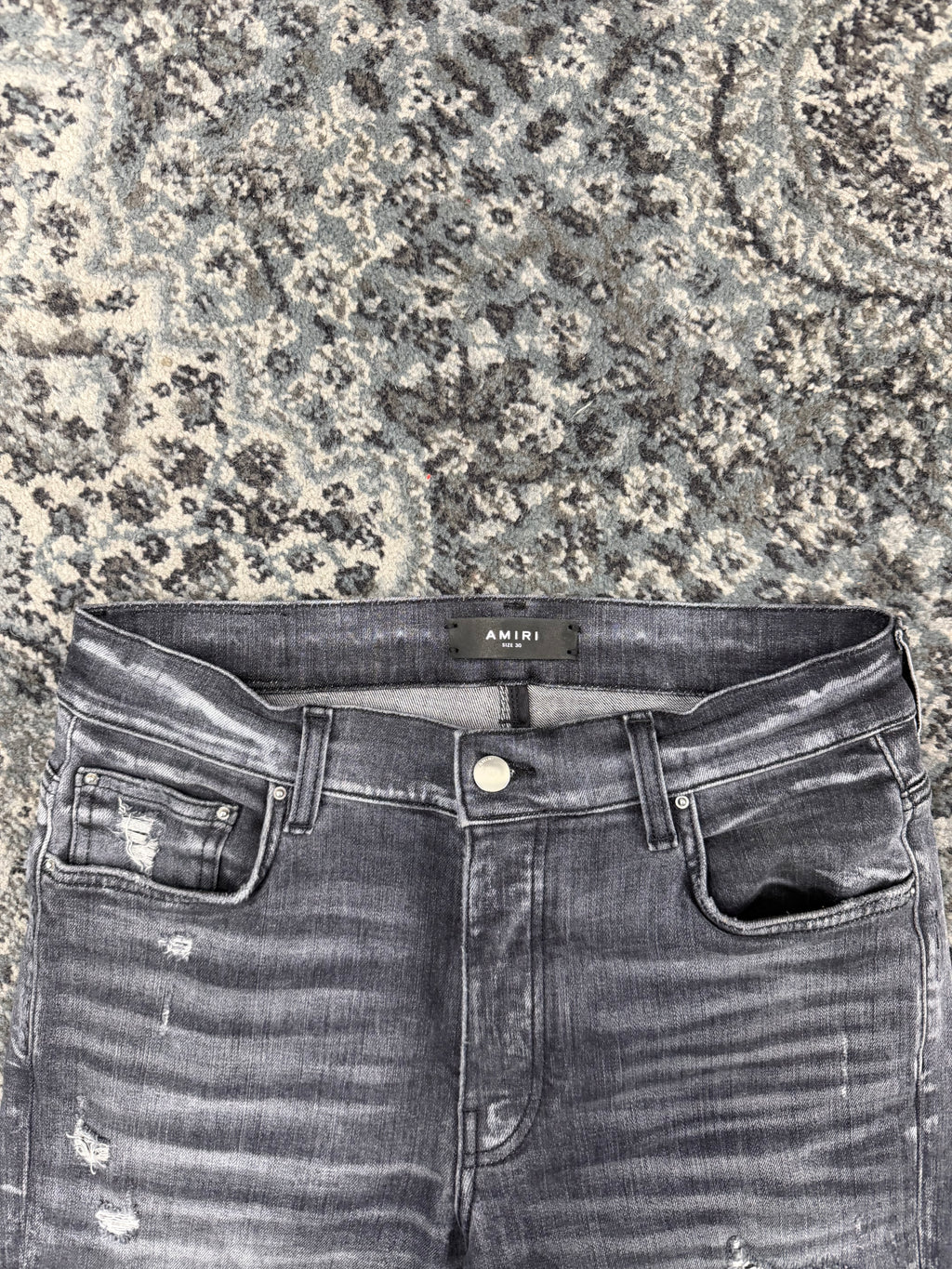 AMIRI black patch mx1 jeans storm grey 30 U