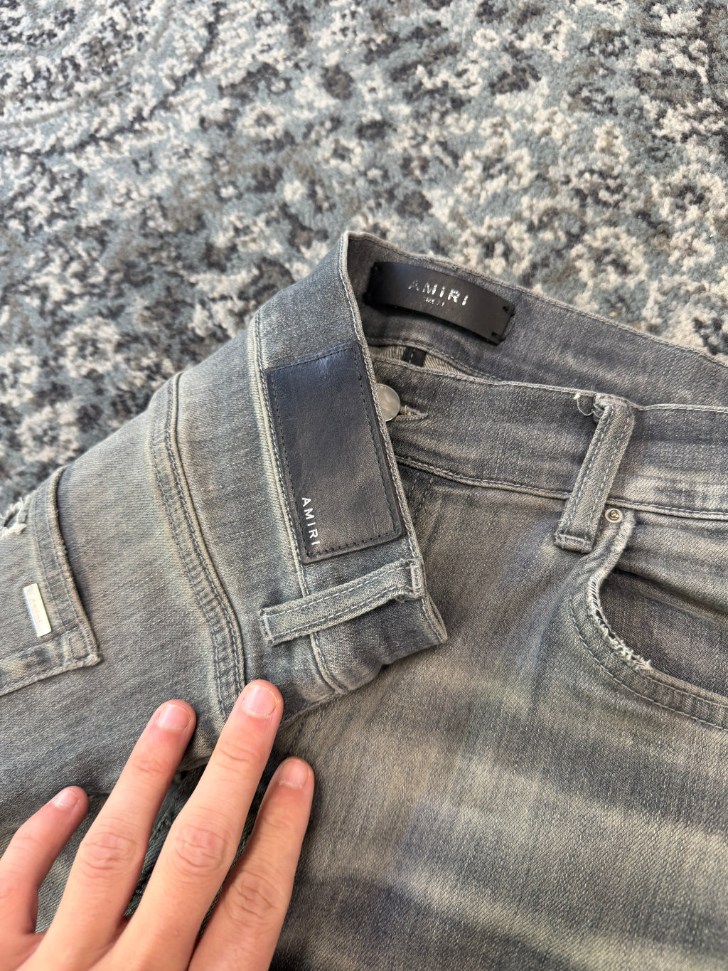 AMIRI playboy patch mx1 jeans grey 34 U (flawed)