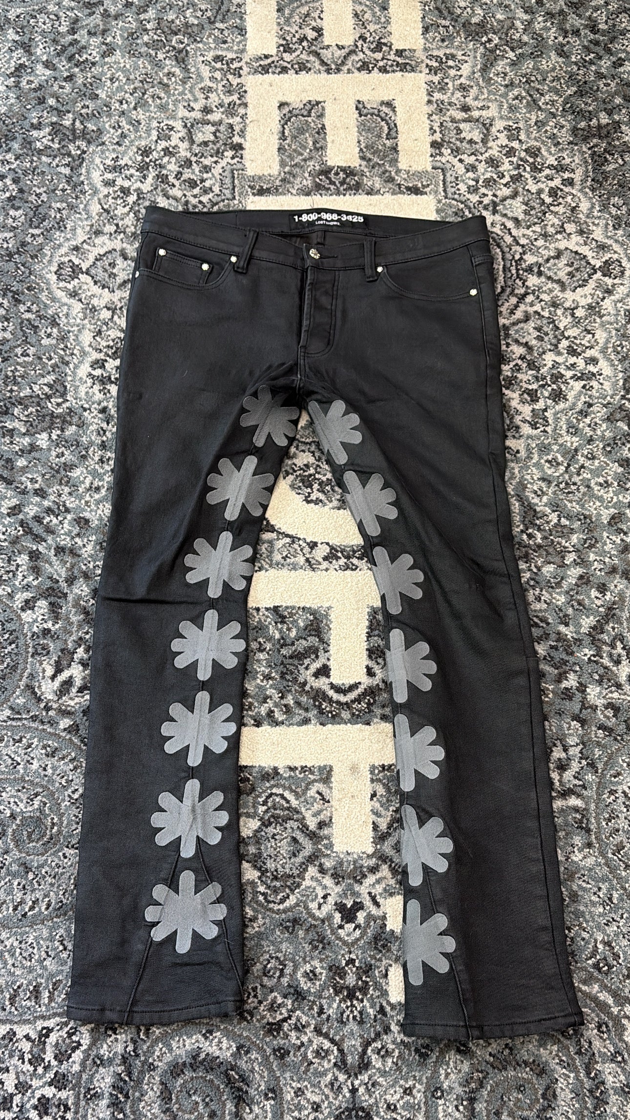 Lost Shadow Logo Jeans Size 36 U