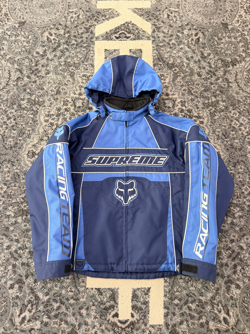 Supreme Fox Blue Racing Jacket Size Small U