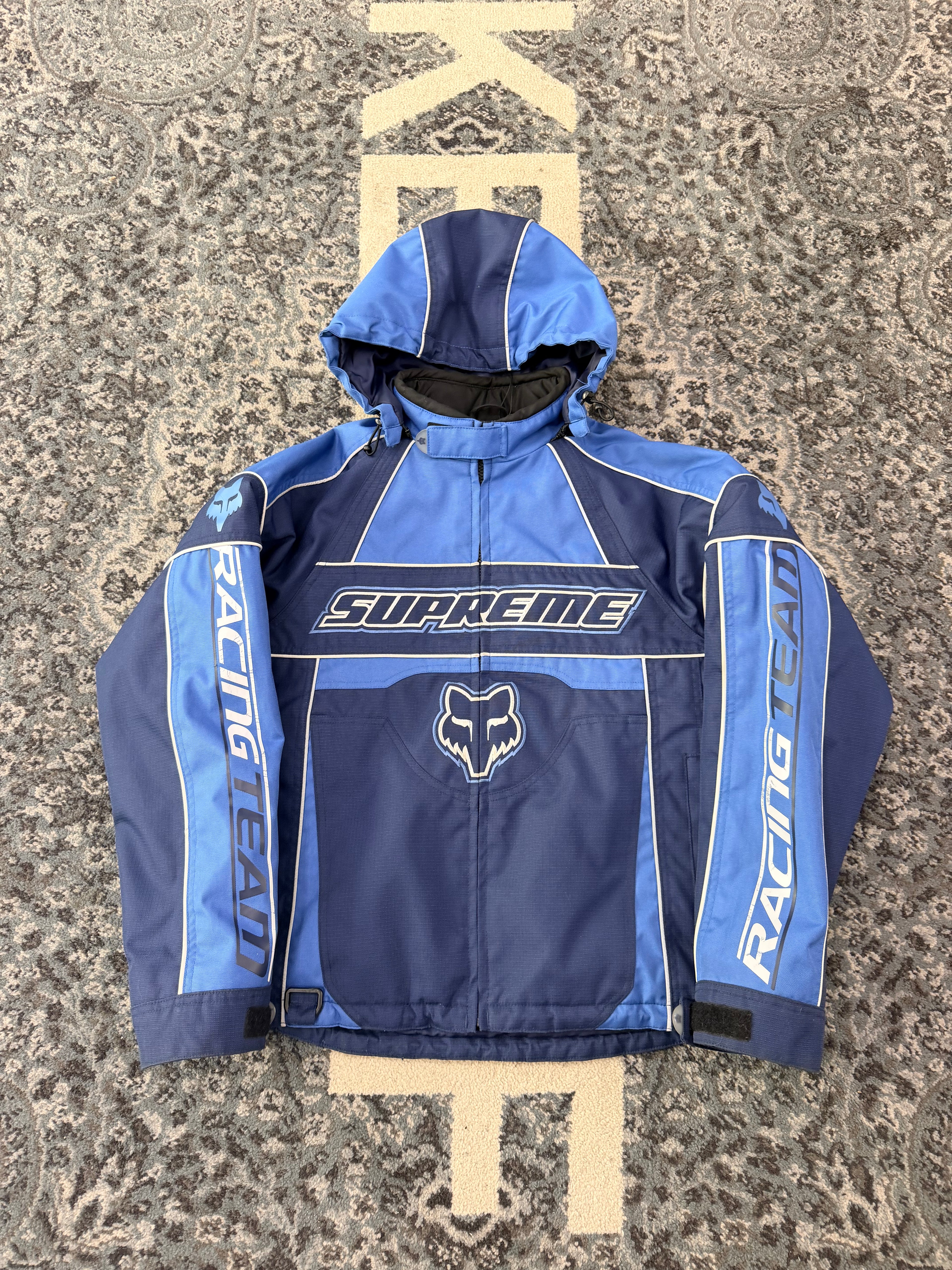 Supreme Fox Blue Racing Jacket Size Small U