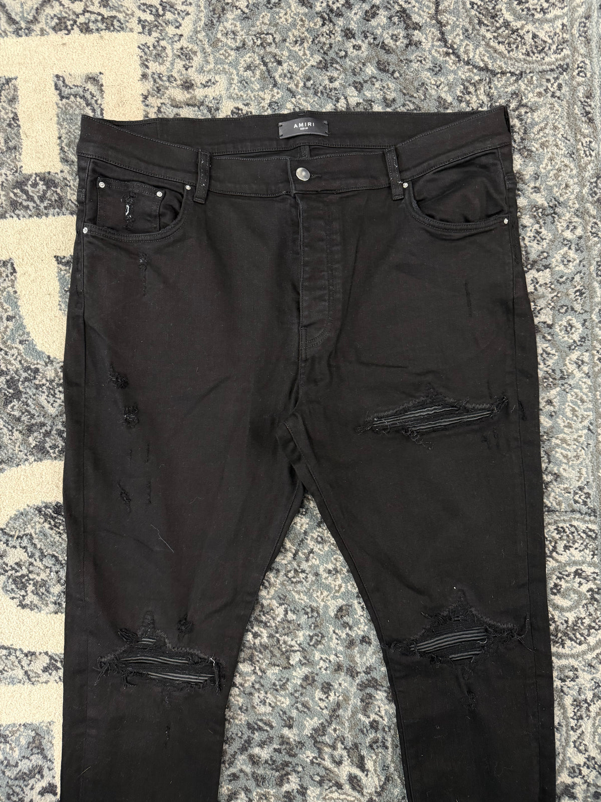 AMIRI black patch mx1 jeans black 40 U