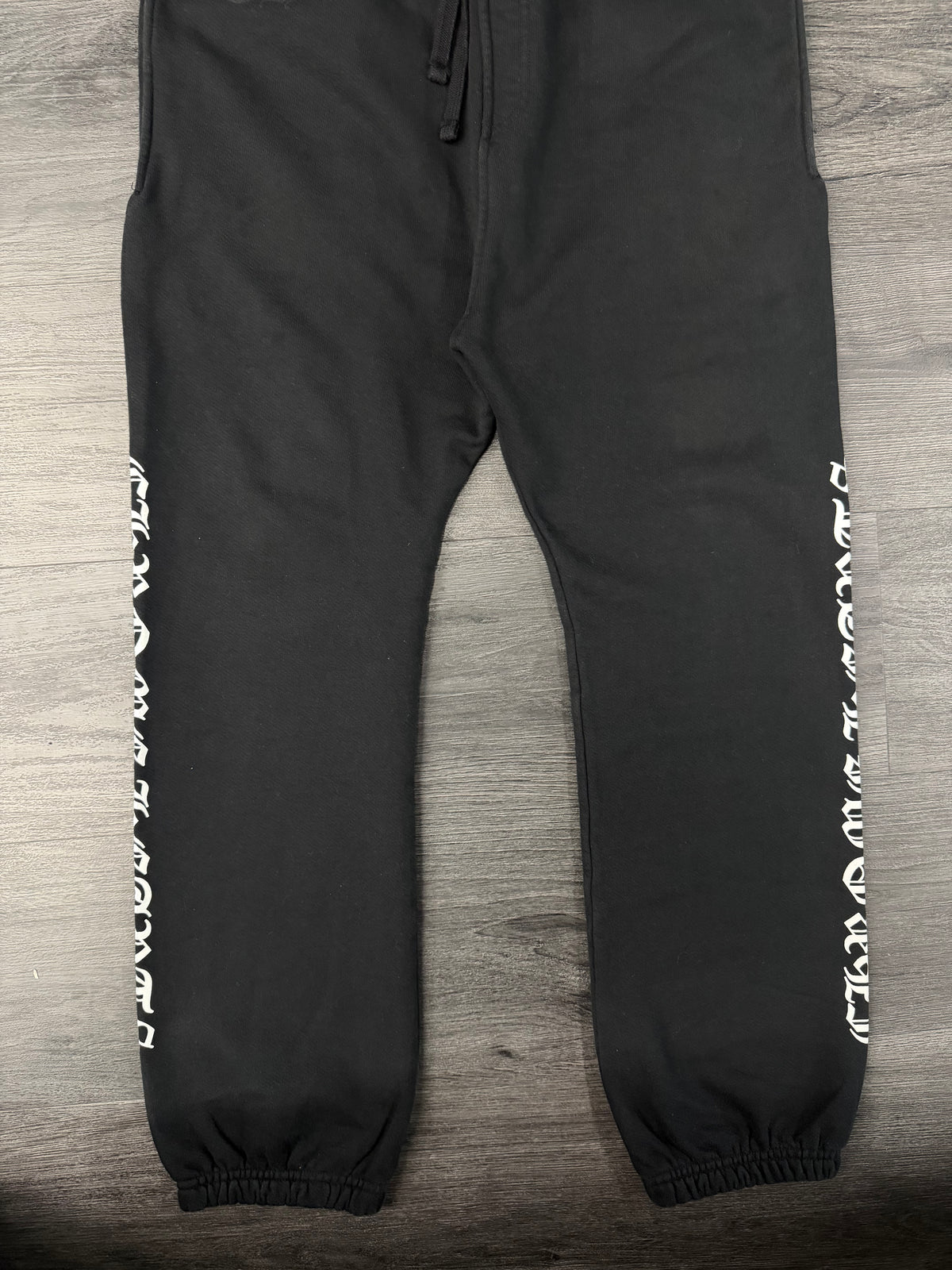 CHROME HEARTS scroll logo pocket sweatpants black M U