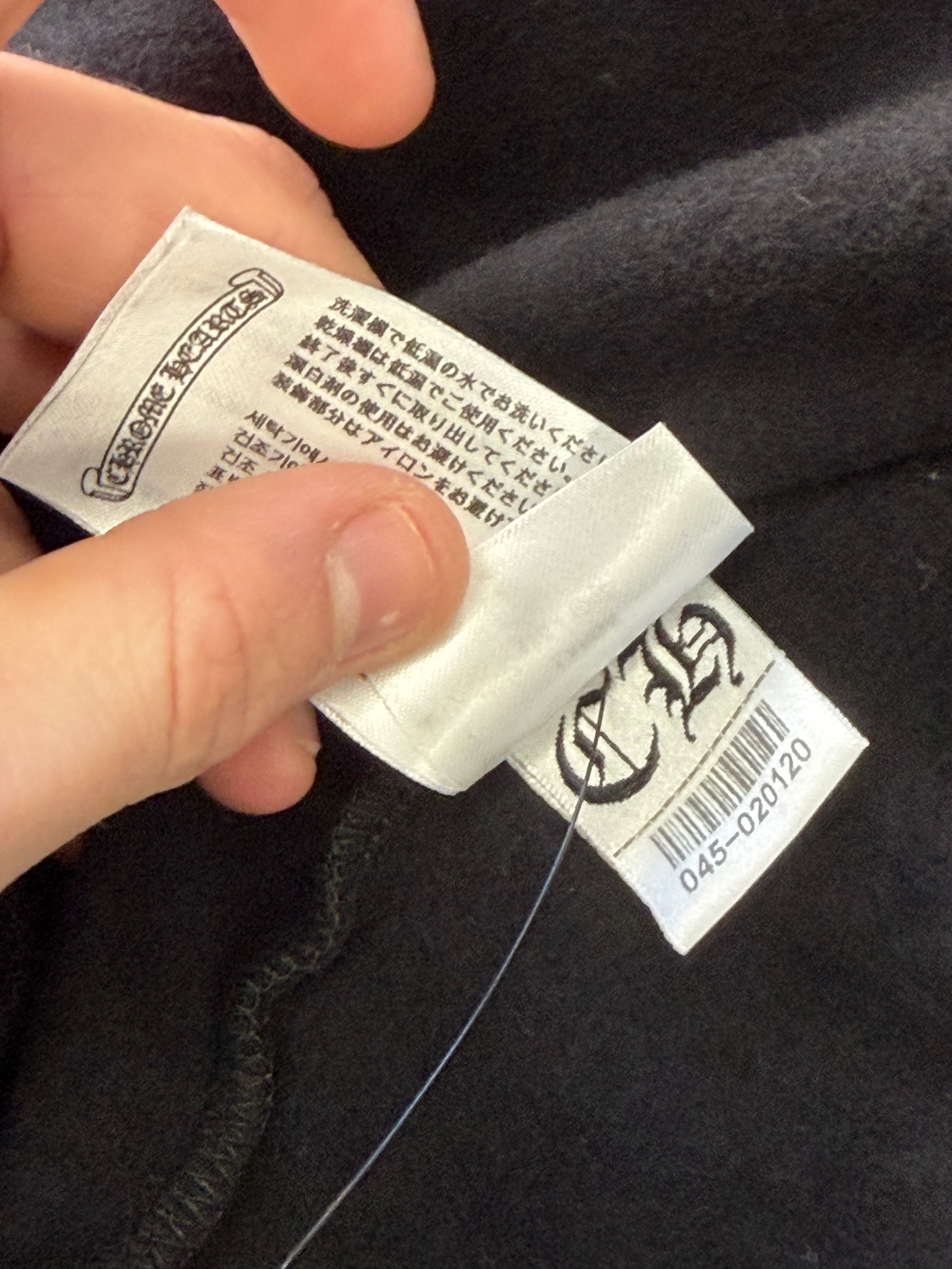 CHROME HEARTS vertical logo olive zip up L DSWT
