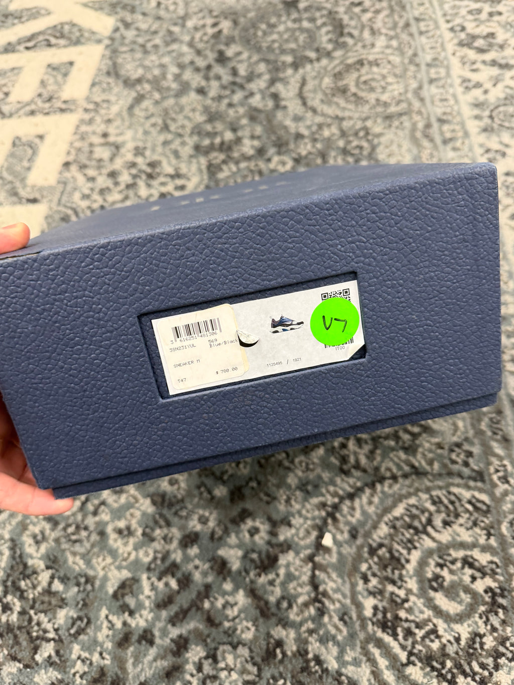 DIOR b22 runners navy/white 47 (13-14M) OG ALL DS
