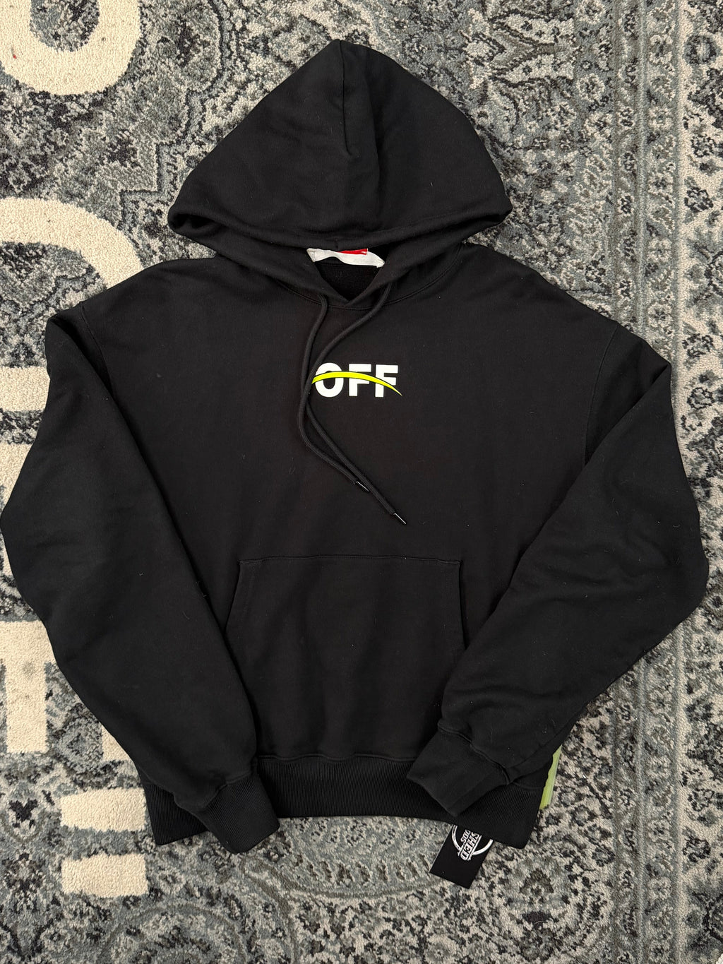 OFF WHITE studios hoodie black/green S U