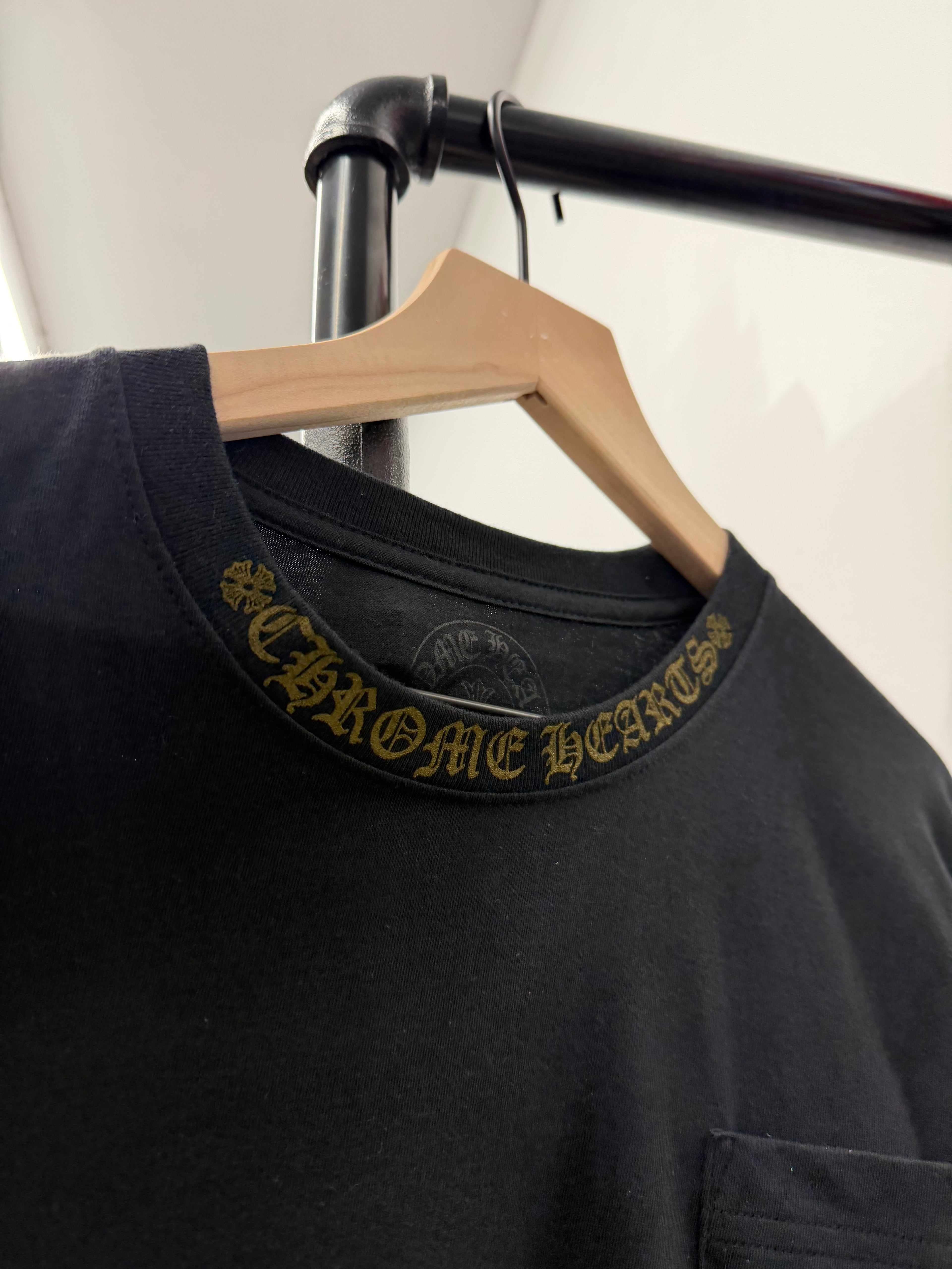 Chrome Hearts Olive Neck Logo Longsleeve Size M DS