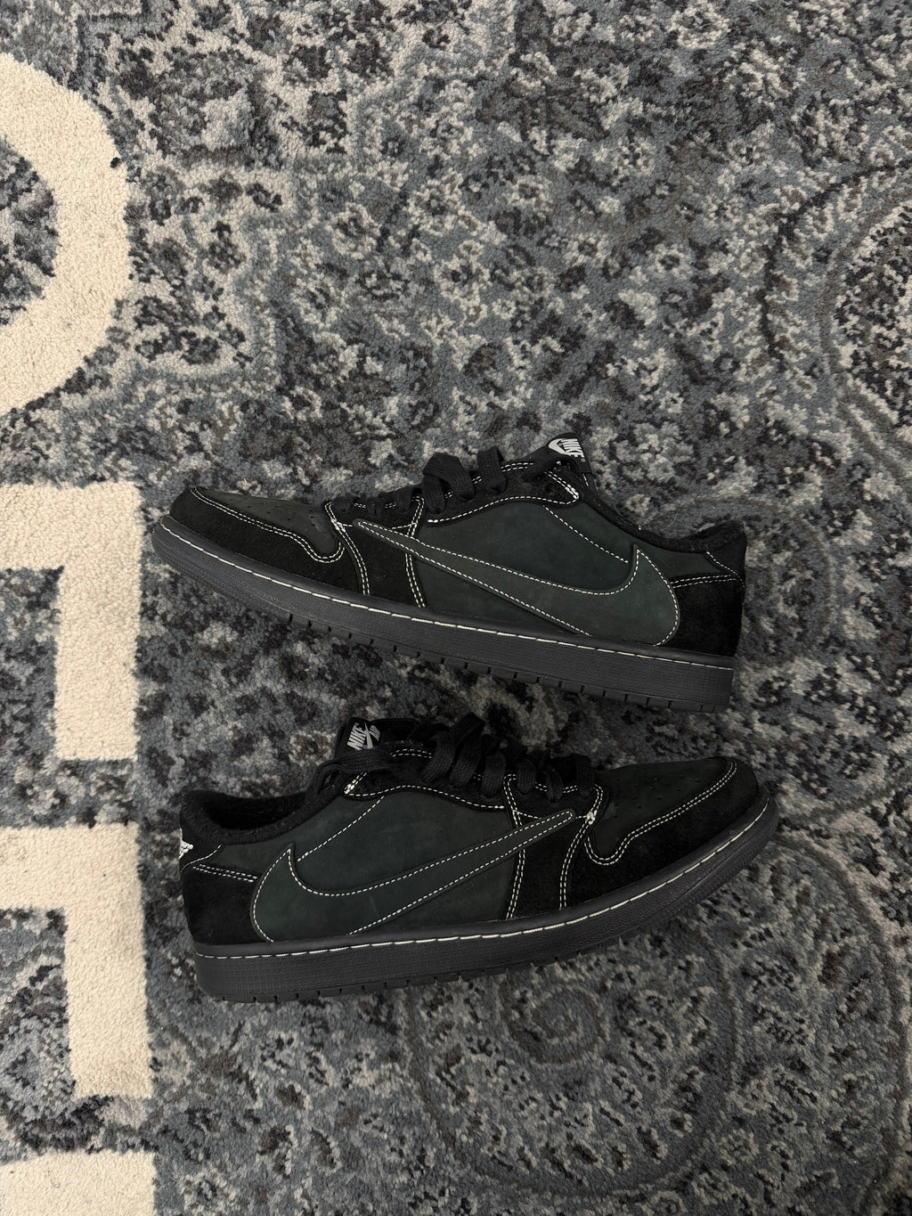 JORDAN 1 travis scott "phantom" lowtops black 11.5M NB U