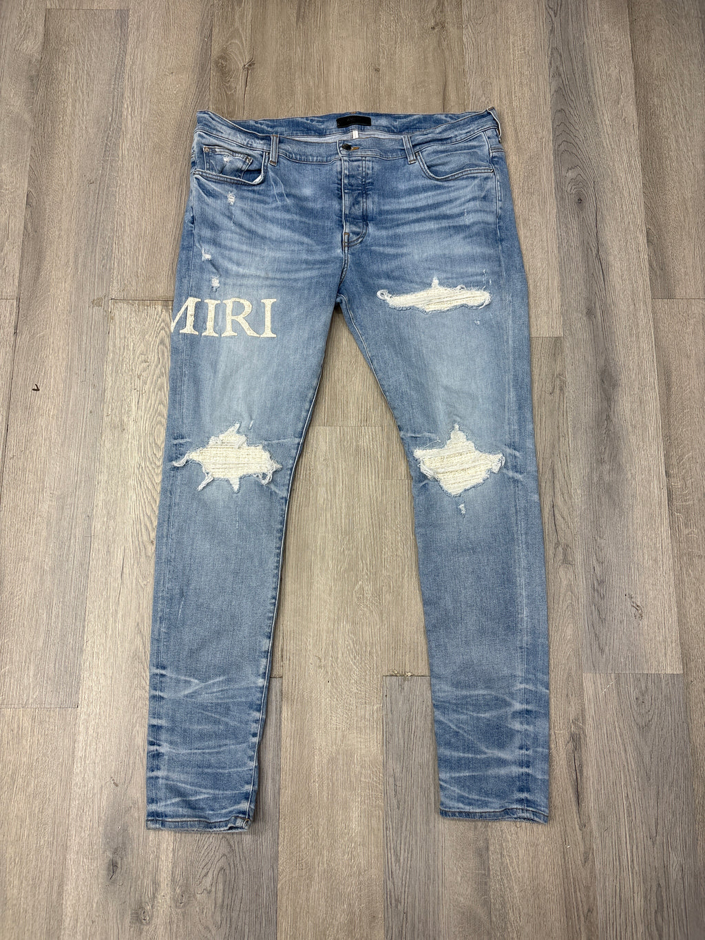 MA crystal patch jeans indigo 40 U