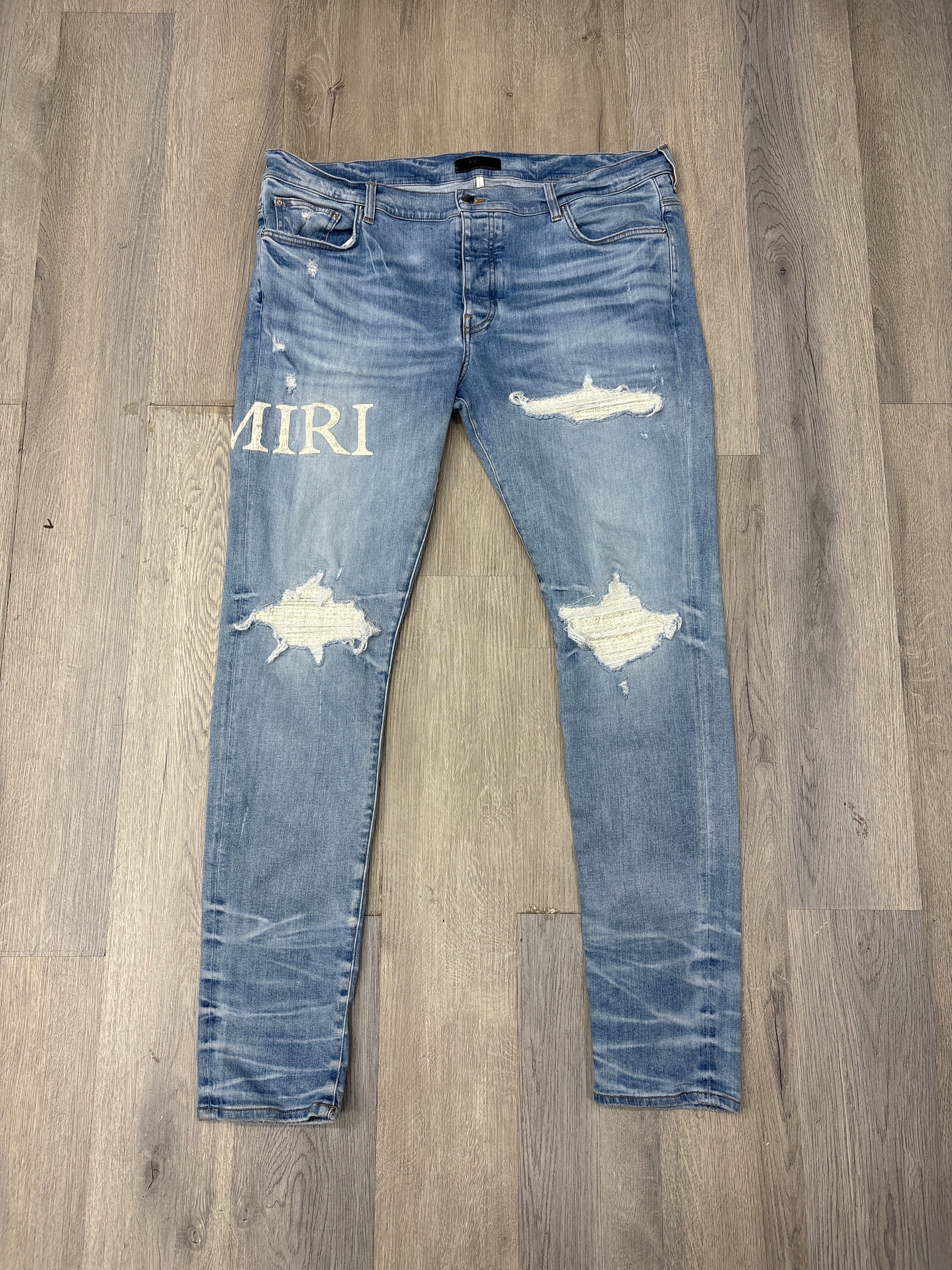 MA crystal patch jeans indigo 40 U
