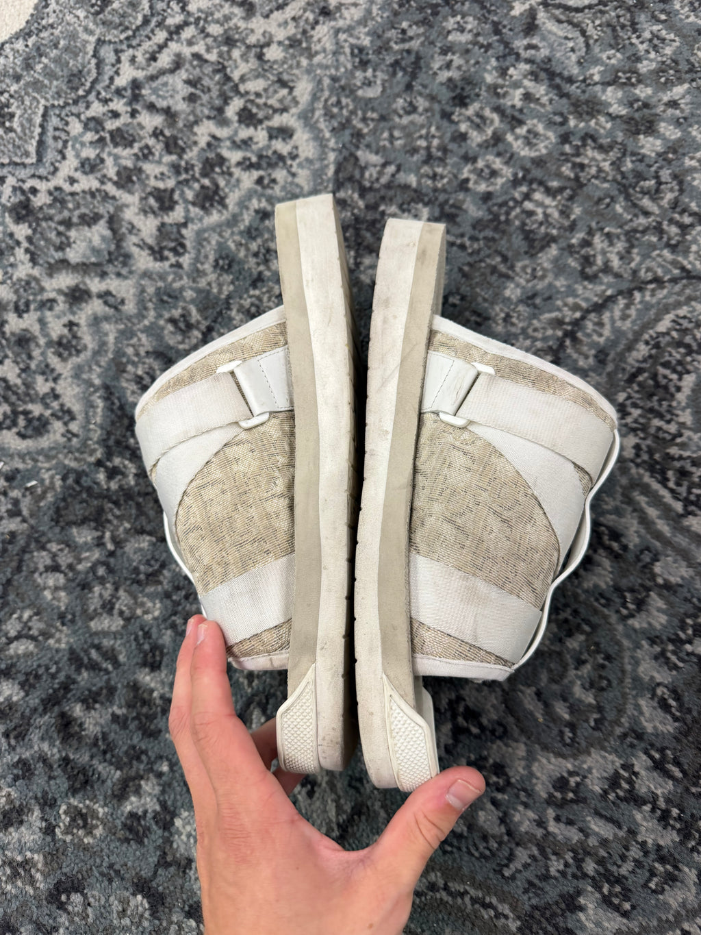 DIOR oblique alpha sandals crème 44 (11M) NB U