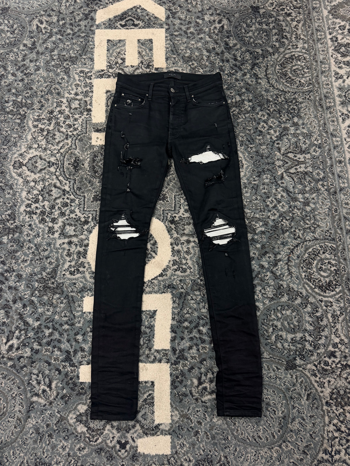 MA Mx1 black w silver patch sz 30 U