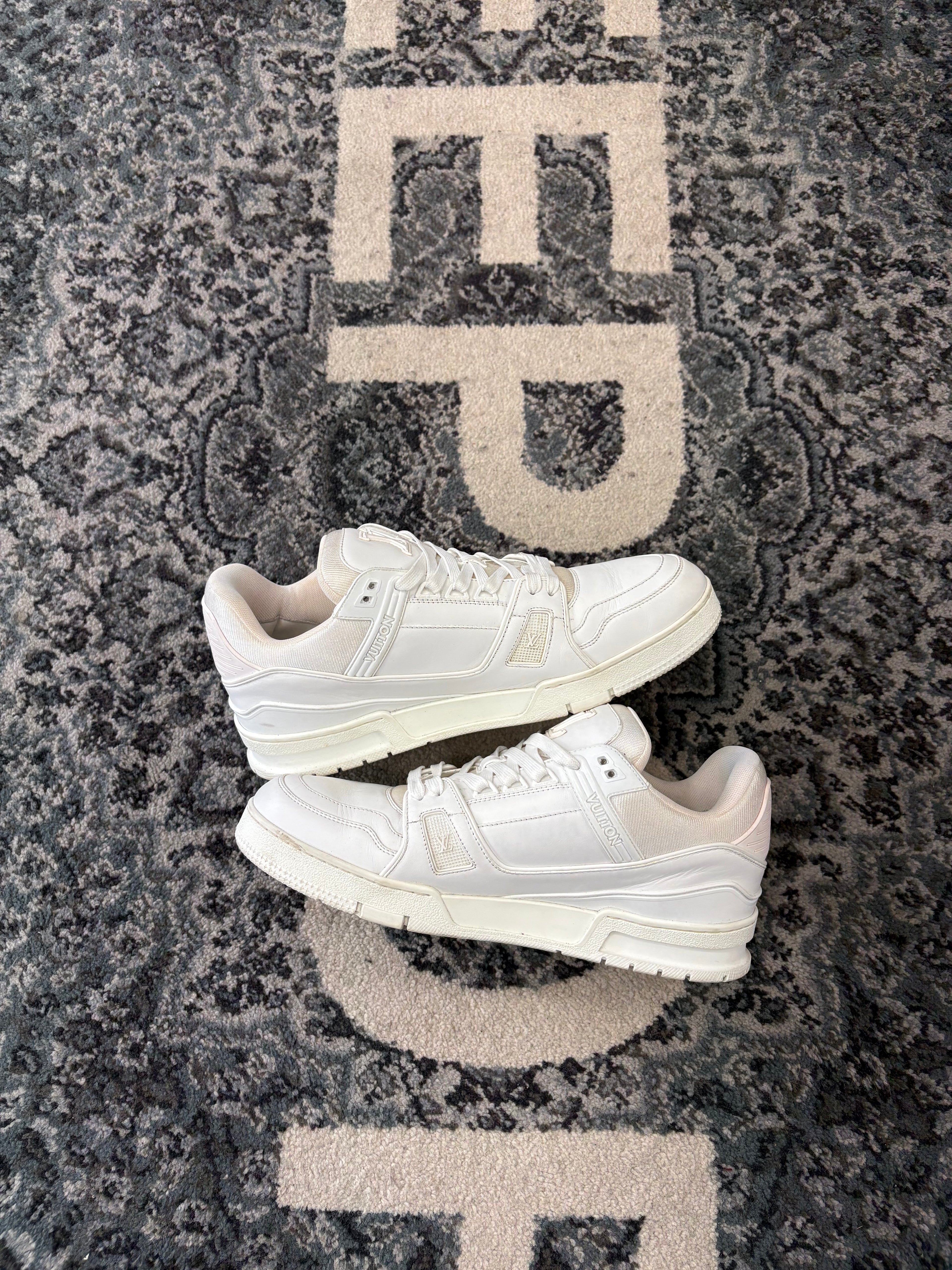 LV White Trainers Size 12 US NB U