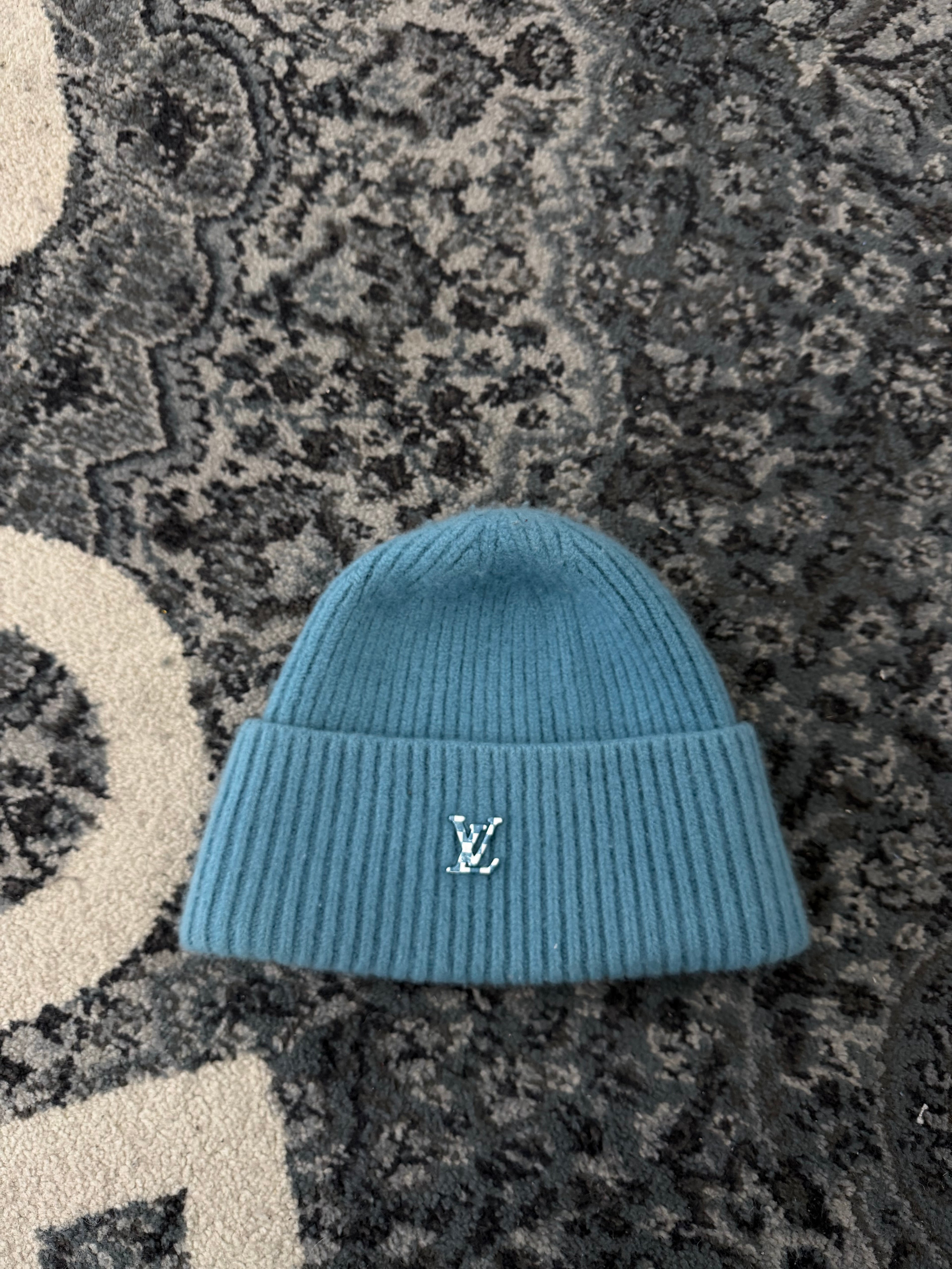 LV Teal beanie