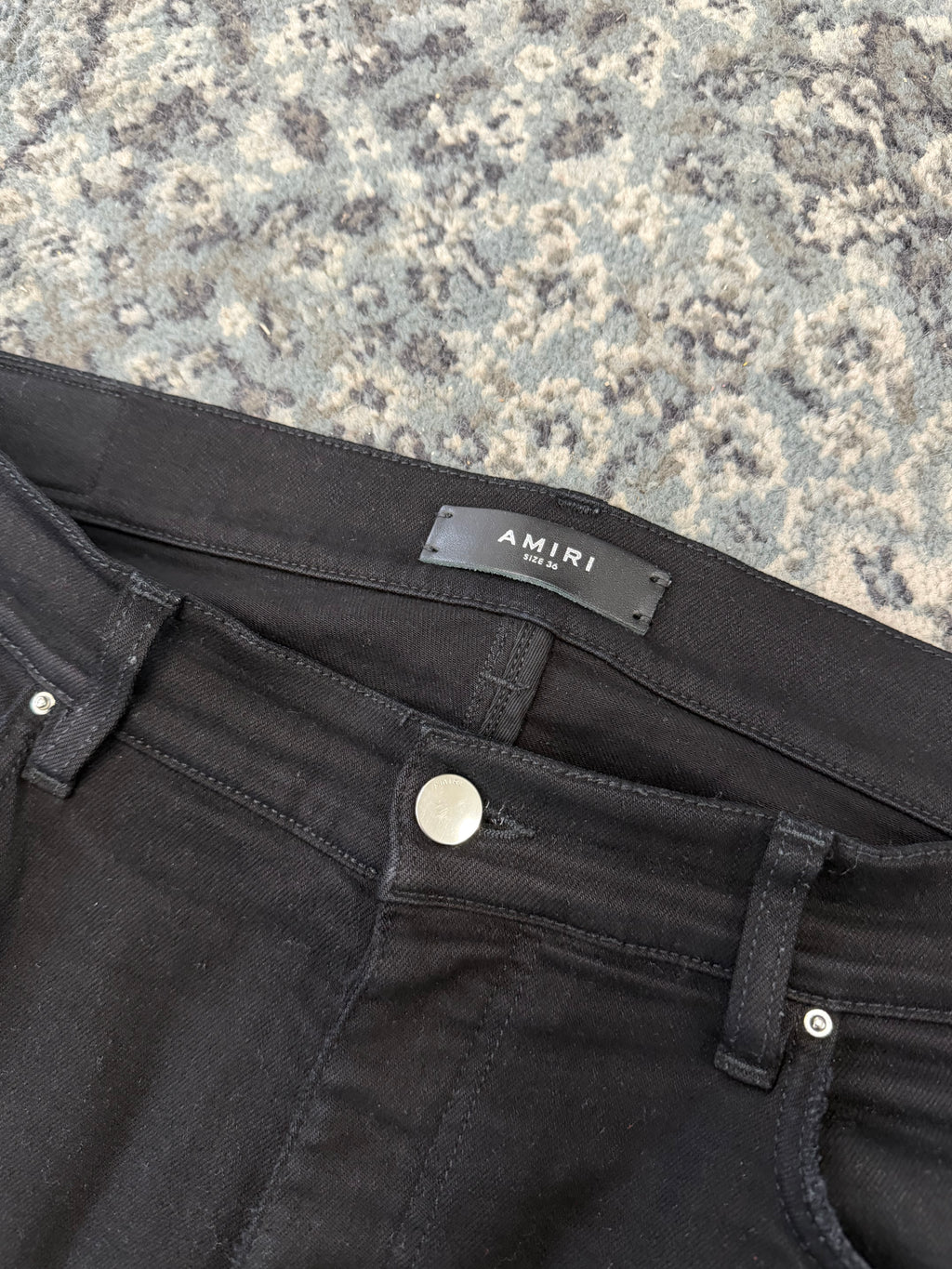 AMIRI black patch mx1 jeans black 36 U