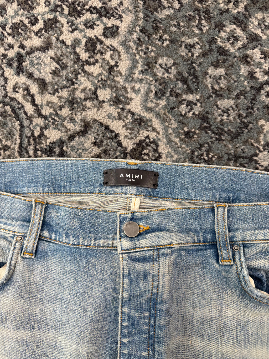 AMIRI red snake patch jeans indigo 38 U
