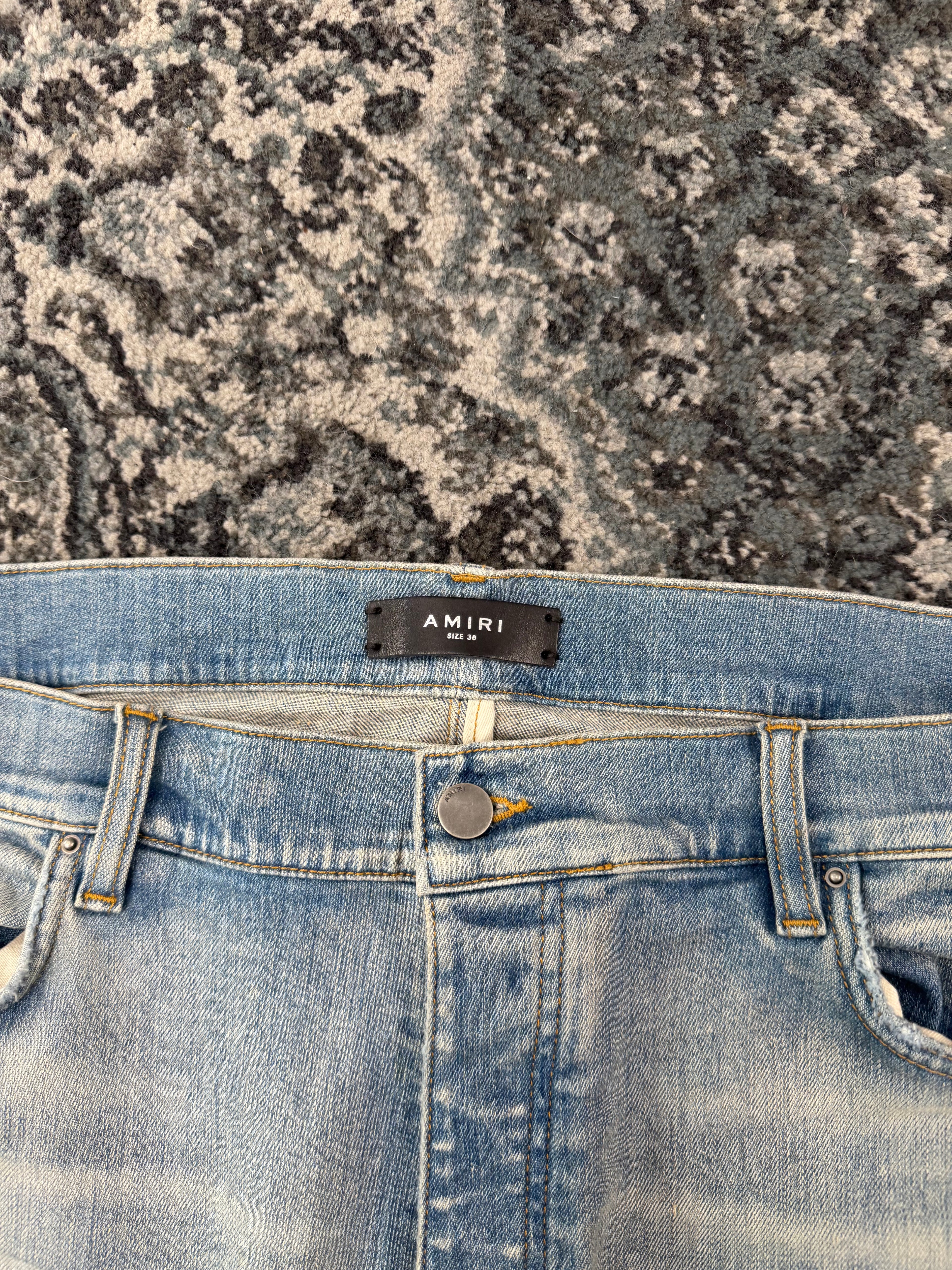 AMIRI red snake patch jeans indigo 38 U