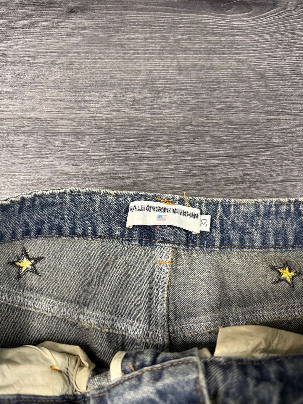 VALE spellout logo jeans dark blue 30 U