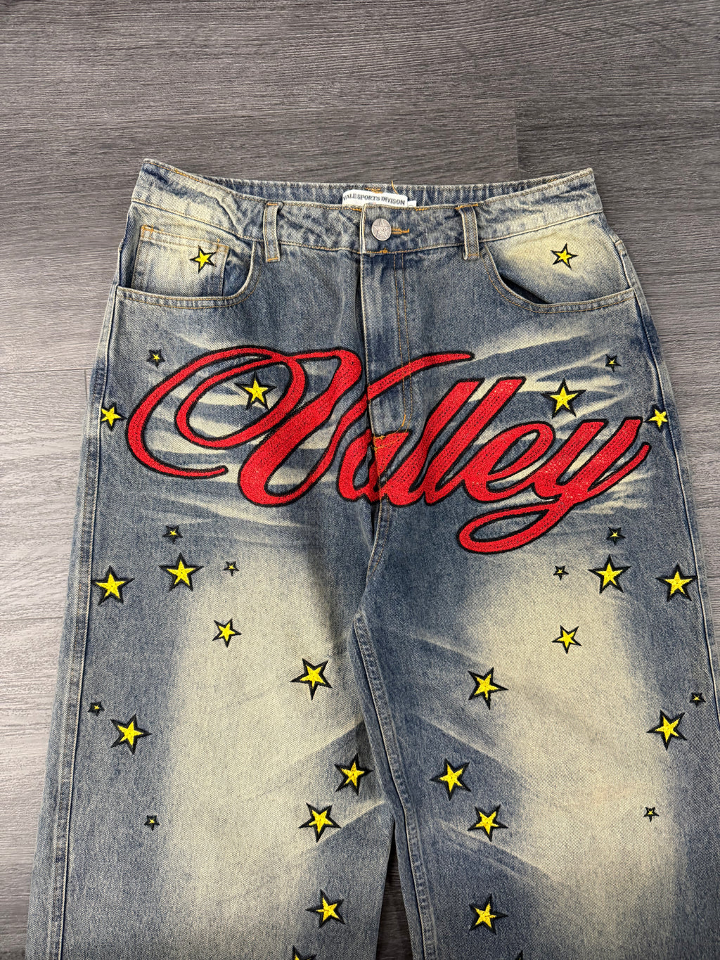 VALE spellout logo jeans dark blue 30 U