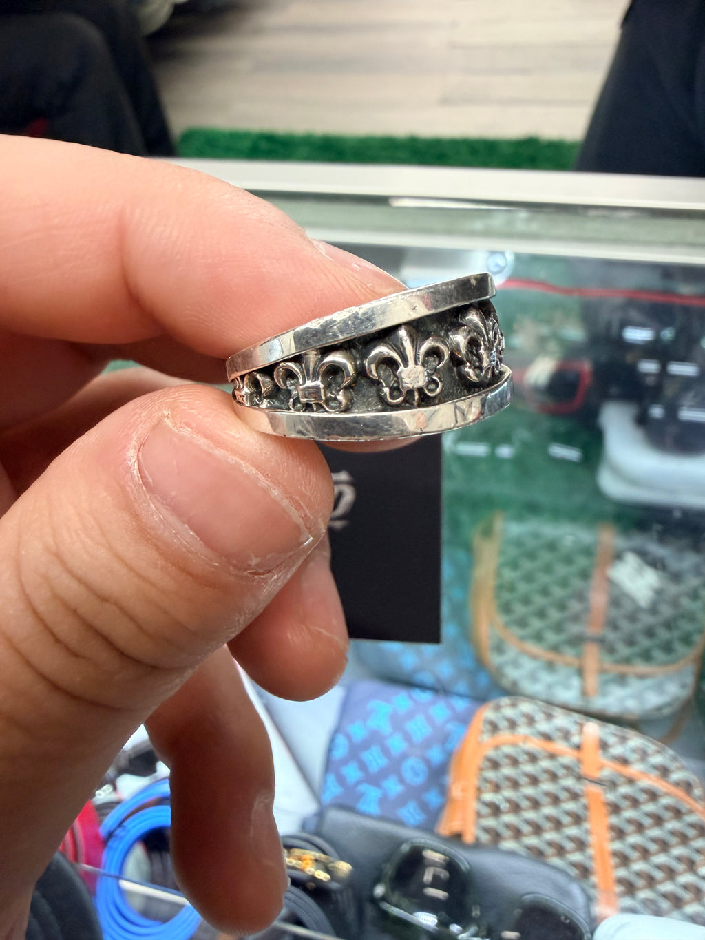 Chrome Heart Fleur Ring Size 8 U